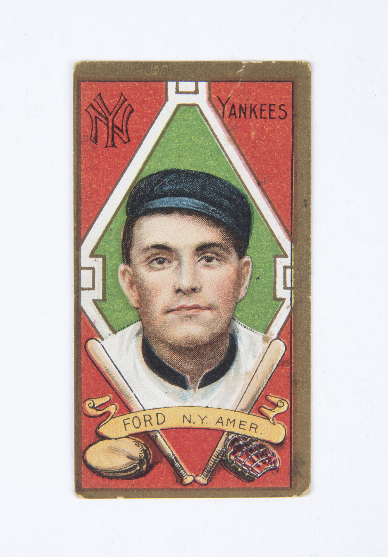 T205 1911 Gold Border Russell Ford (1 of 2)