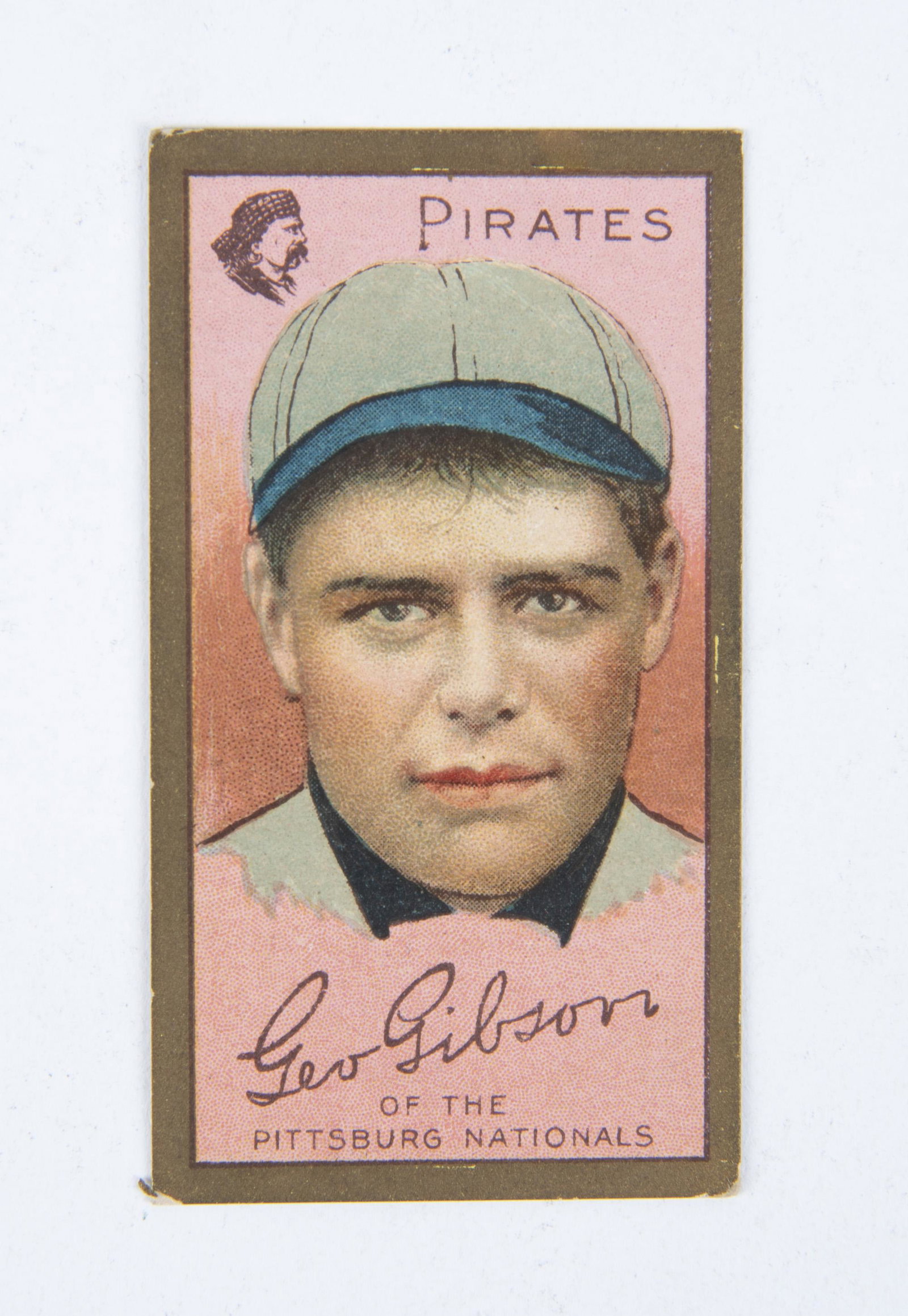 T205 1911 Gold Border George Gibson: VG-EX IMPORTANT: Before bidding, please read the terms and conditions below. When you registered for the auction you agreed to these terms and will be required to comply with them.