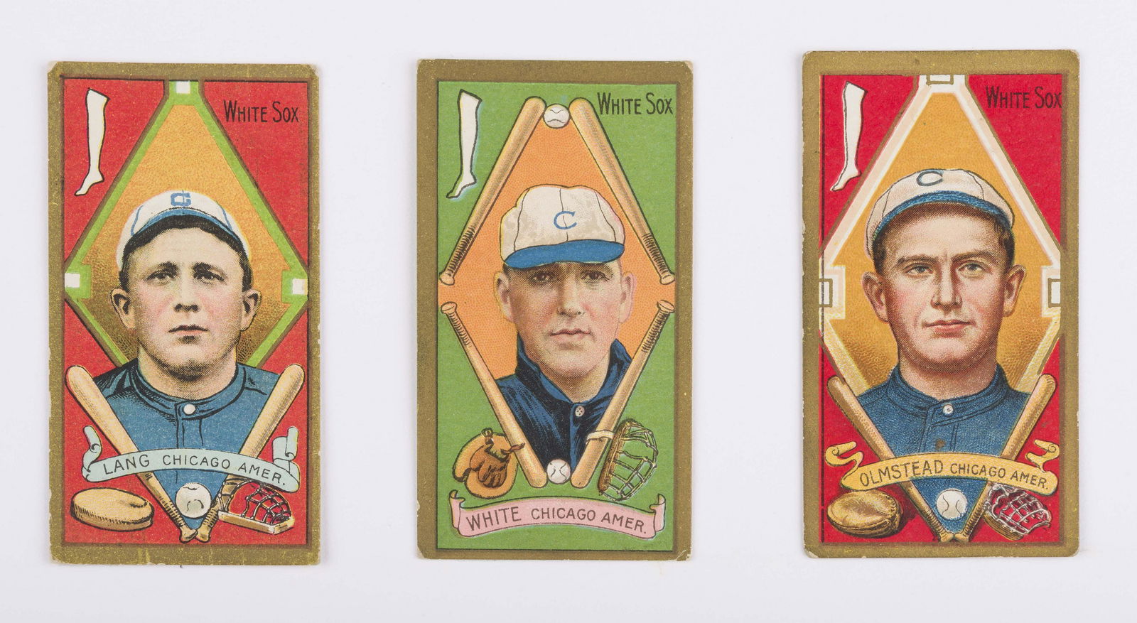 T205 1911 Gold Border White, Lang, & Olmstead (1 of 2)