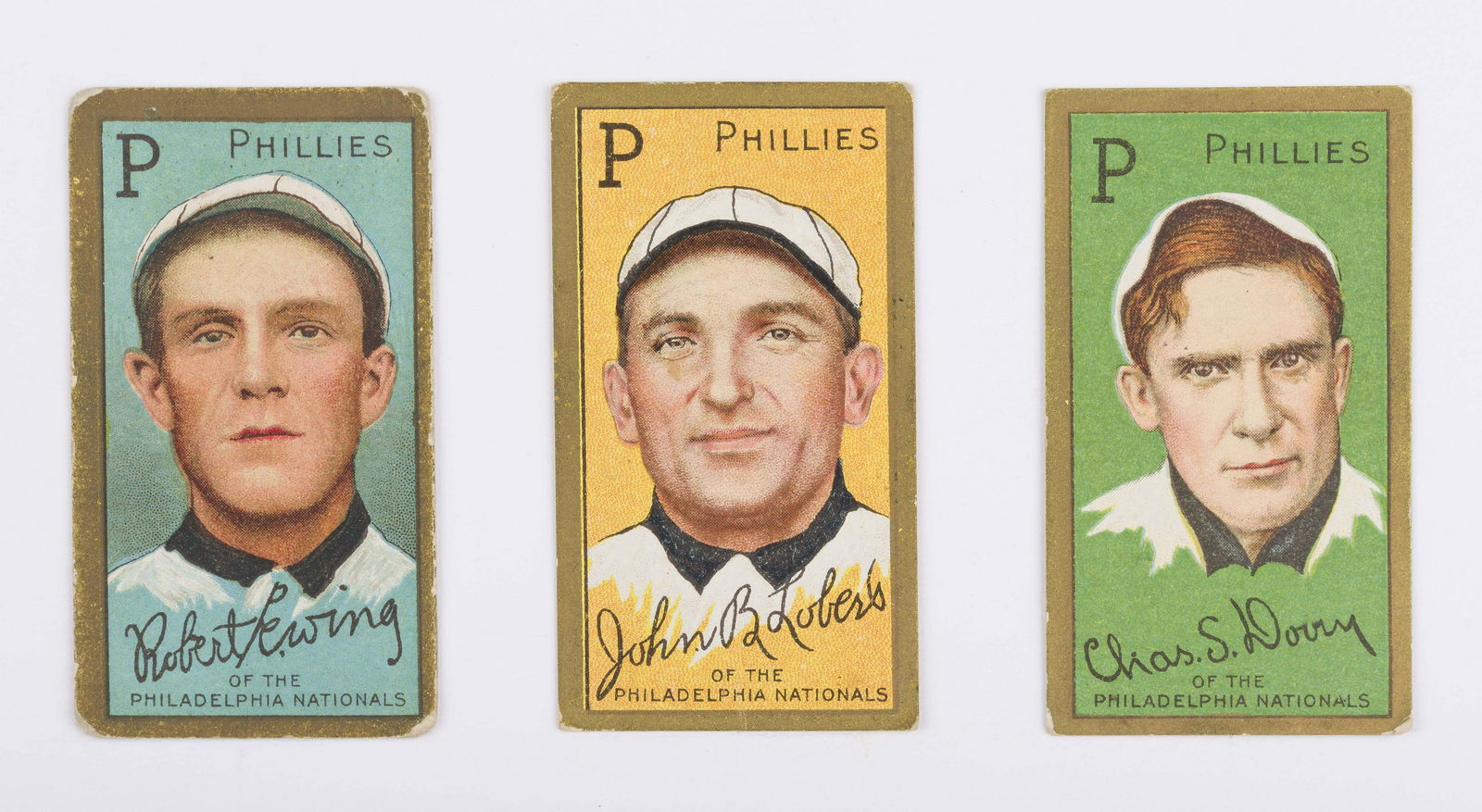 T205 1911 Gold Border Ewing, Lobert, & Dooin (1 of 2)