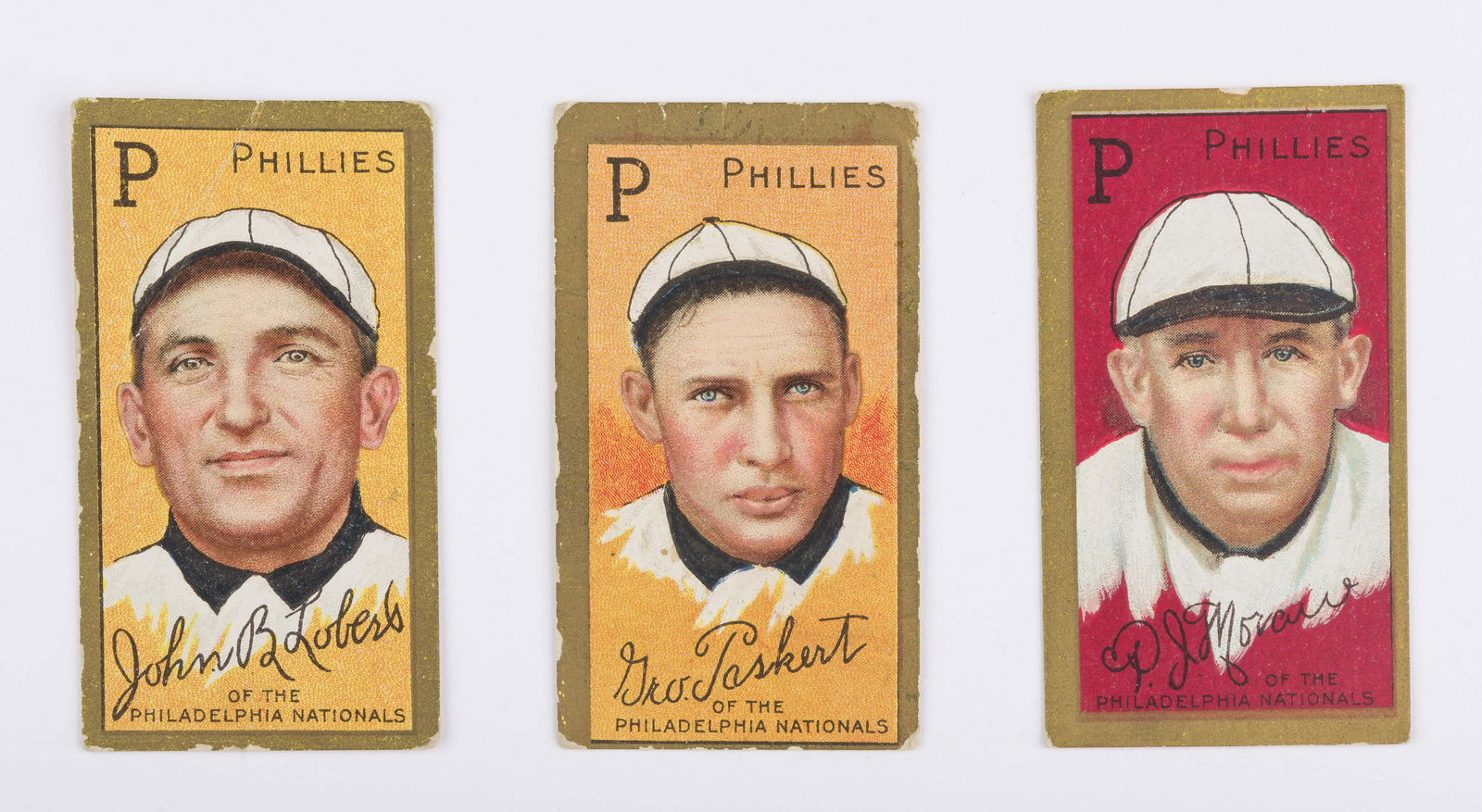 T205 1911 Gold Border Lobert, Paskert, & Moran (1 of 2)