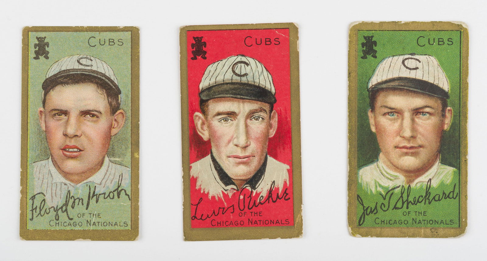 T205 1911 Gold Border Kroh, Richie, & Sheckard (1 of 2)