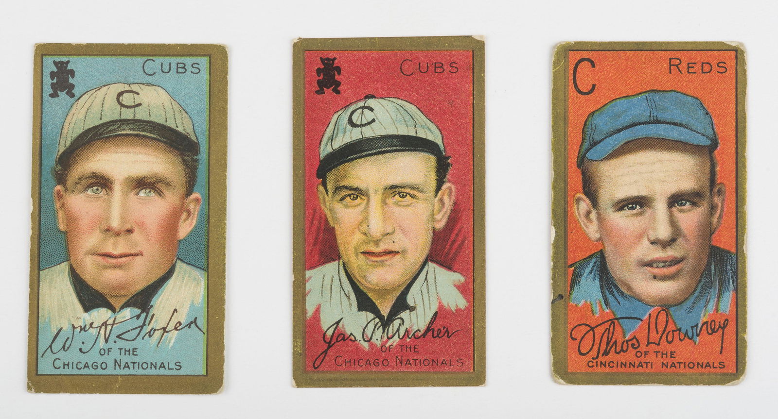 T205 1911 Gold Border Foxen, Archer, & Downey (1 of 2)