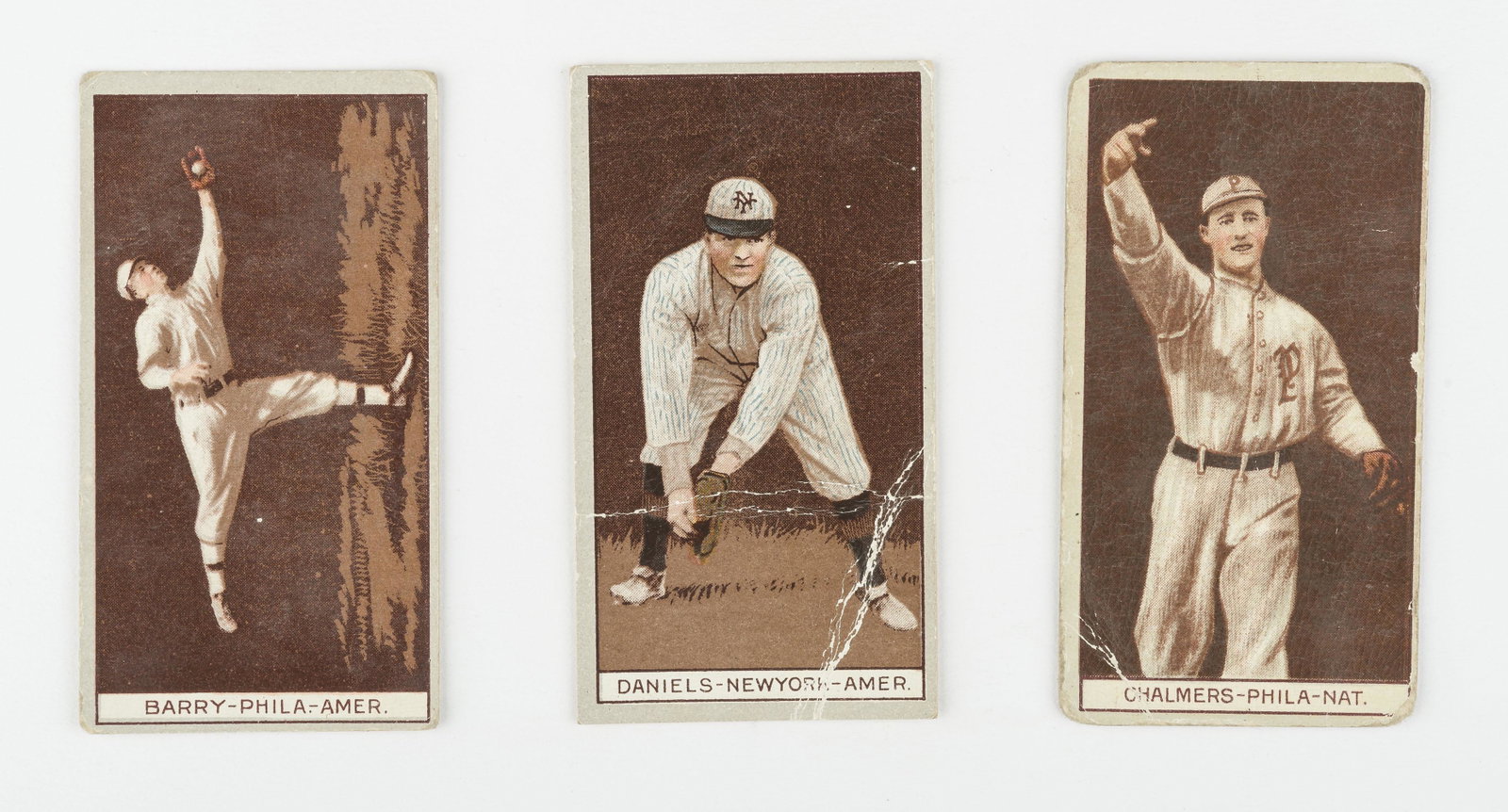 T207 1912 Barry, Daniels, & Chalmers: Brown background. Good-VG IMPORTANT: Before bidding, please read the terms and conditions below. When you registered for the auction you agreed to these terms and will be required to comply with them.
