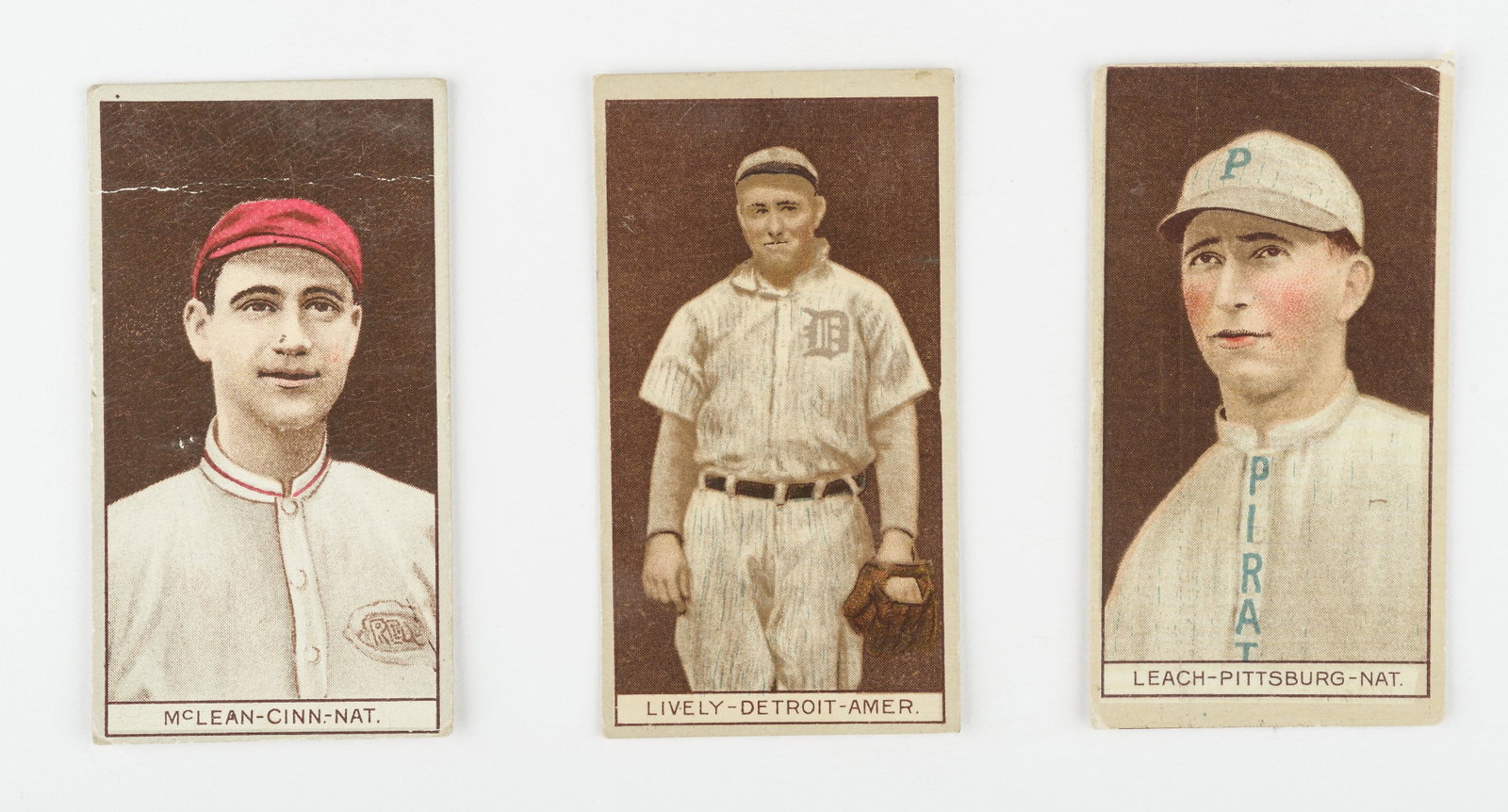 T207 1912 McLean, Lively, & Leach: Brown background. Good-VG IMPORTANT: Before bidding, please read the terms and conditions below. When you registered for the auction you agreed to these terms and will be required to comply with them.