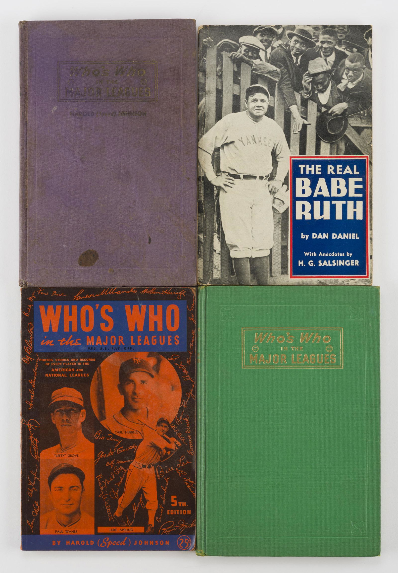 4 Baseball Books incl Who's Who (1 of 6)