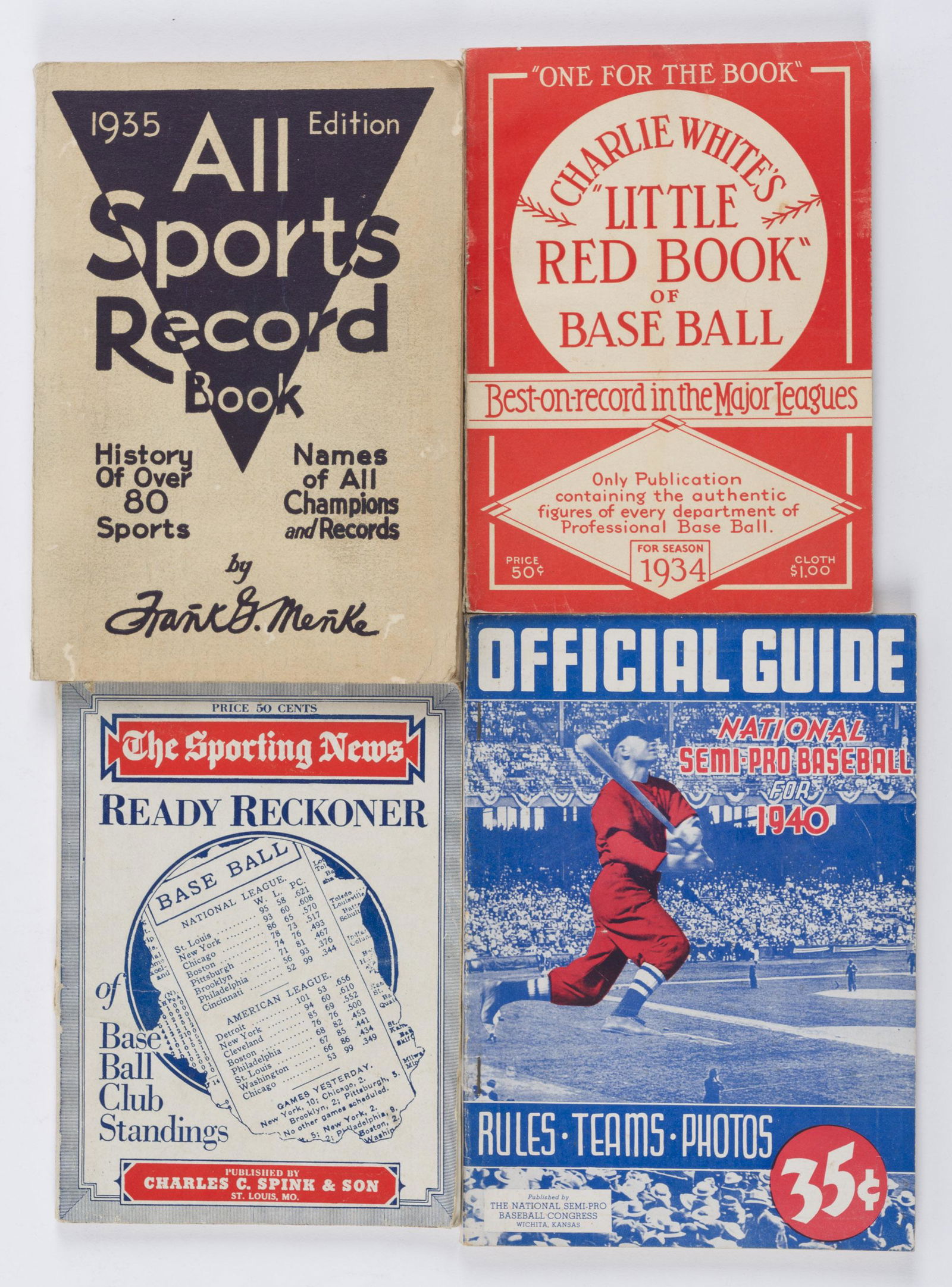 4 Early 20th Century Baseball Books (1 of 5)