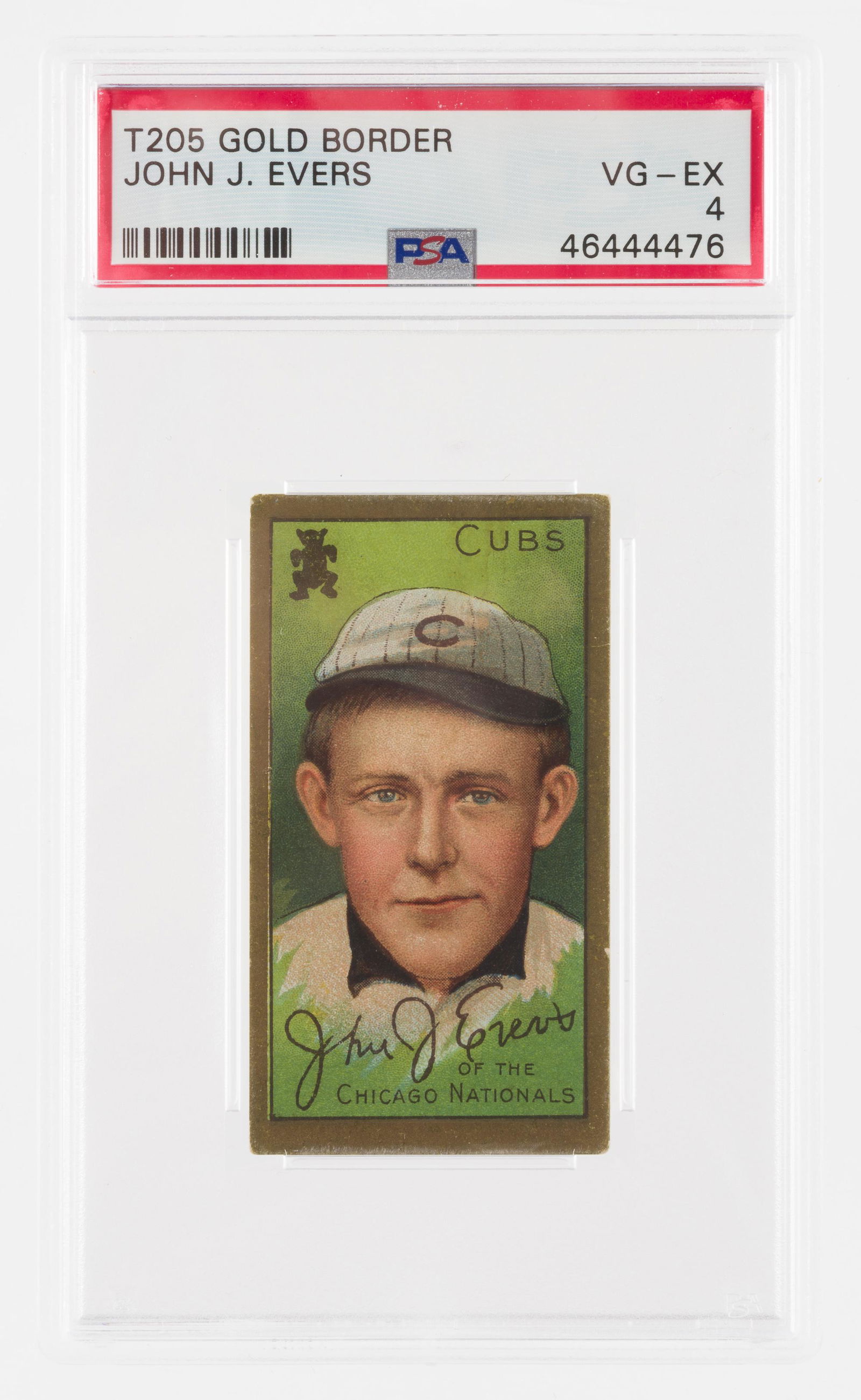 T205 1911 Gold Border Evers (PSA 4) (1 of 2)