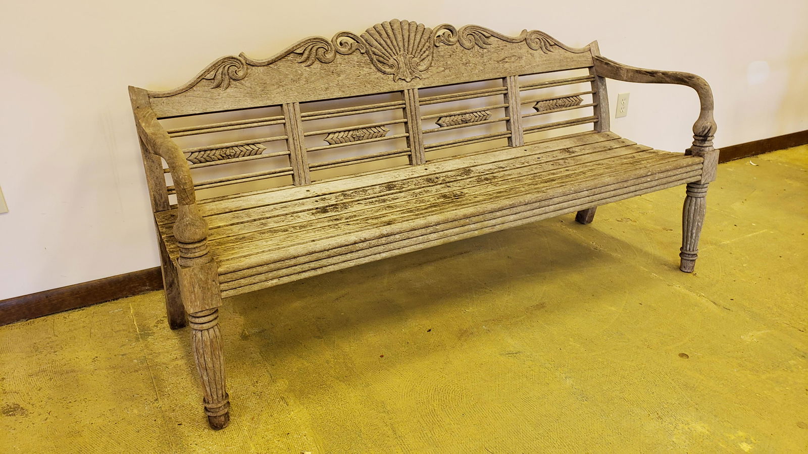 Wooden Village Teak Outdoor Bench (1 of 4)