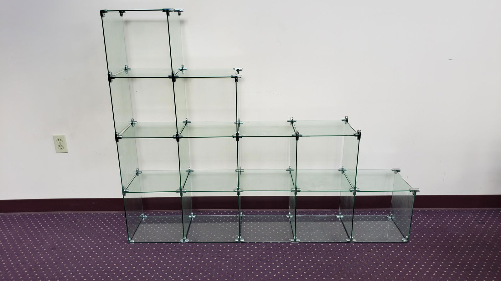 Open Back Glass Cube Display (1 of 2)