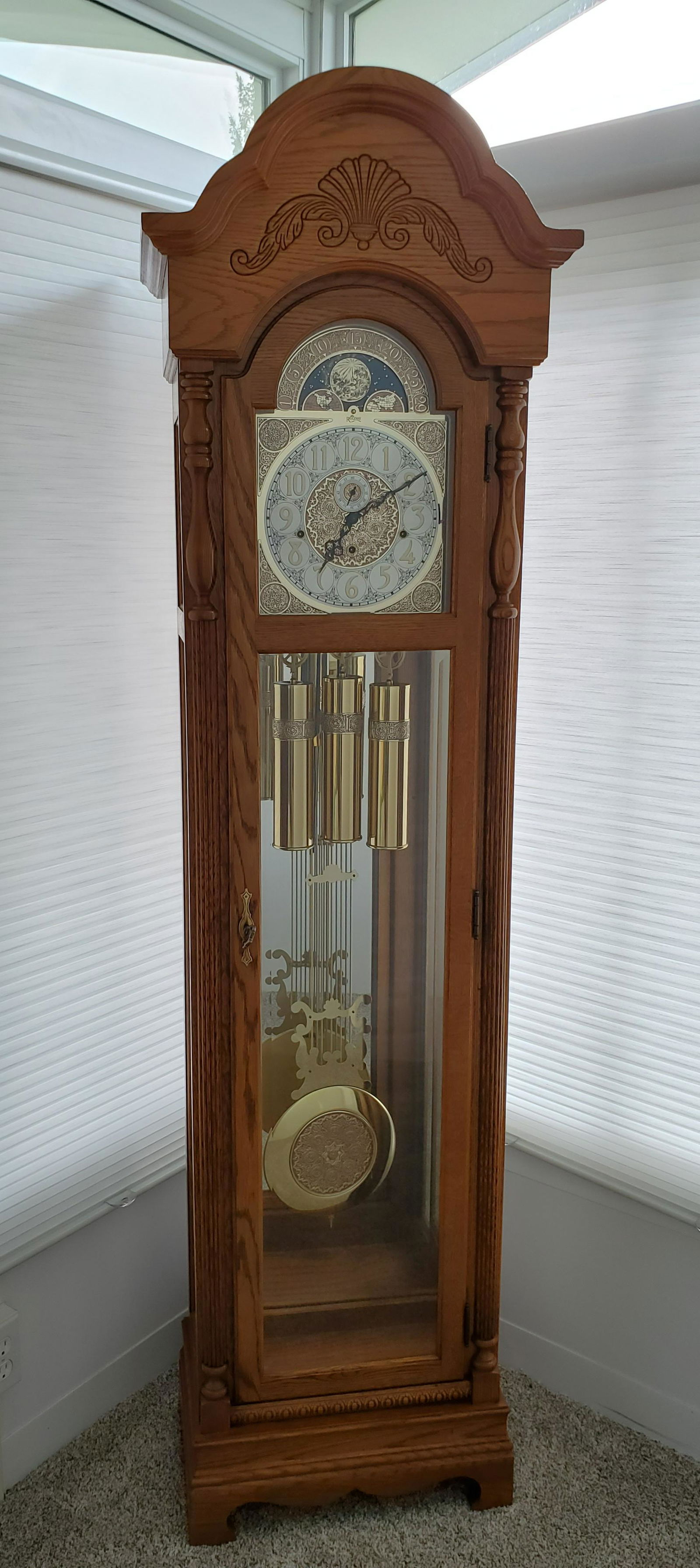 Ridgeway Tall Case Clock Model 2189 with Moonphase (1 of 5)