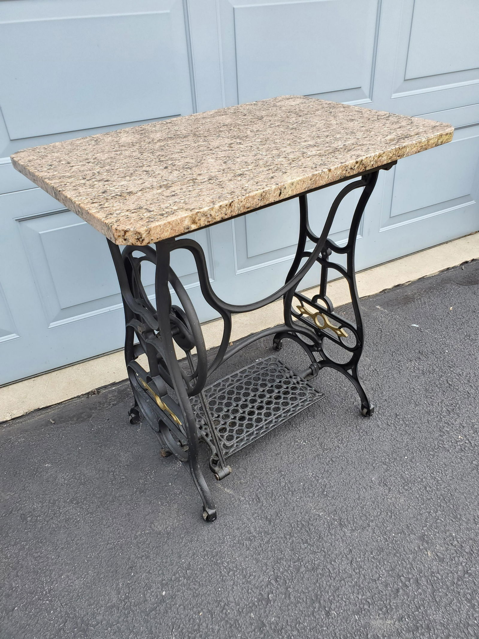Marble Top Sewing Table (1 of 2)