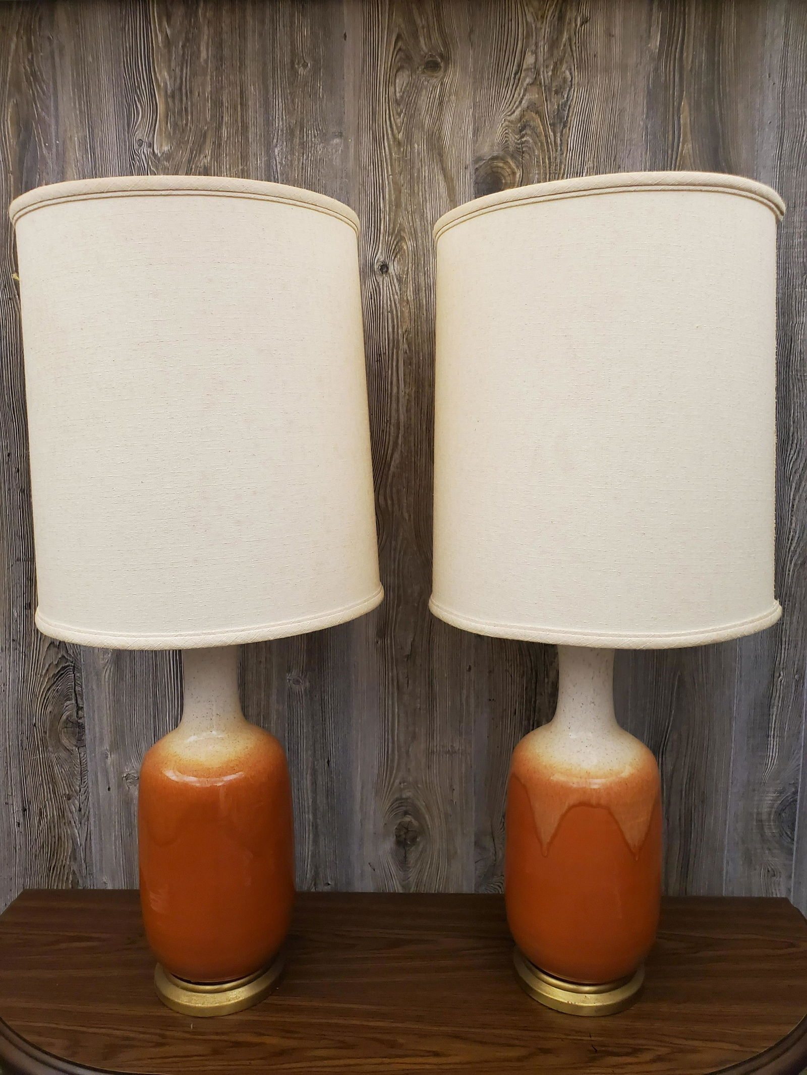Two Mid Century Ceramic Table Lamps (1 of 1)