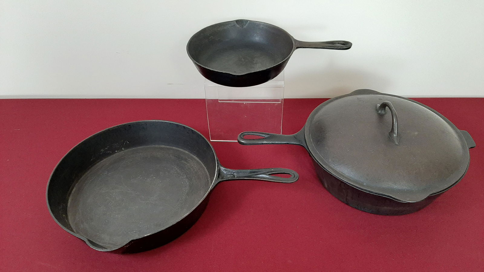 3 Cast Iron Pans Incl. Puritan (1 of 4)