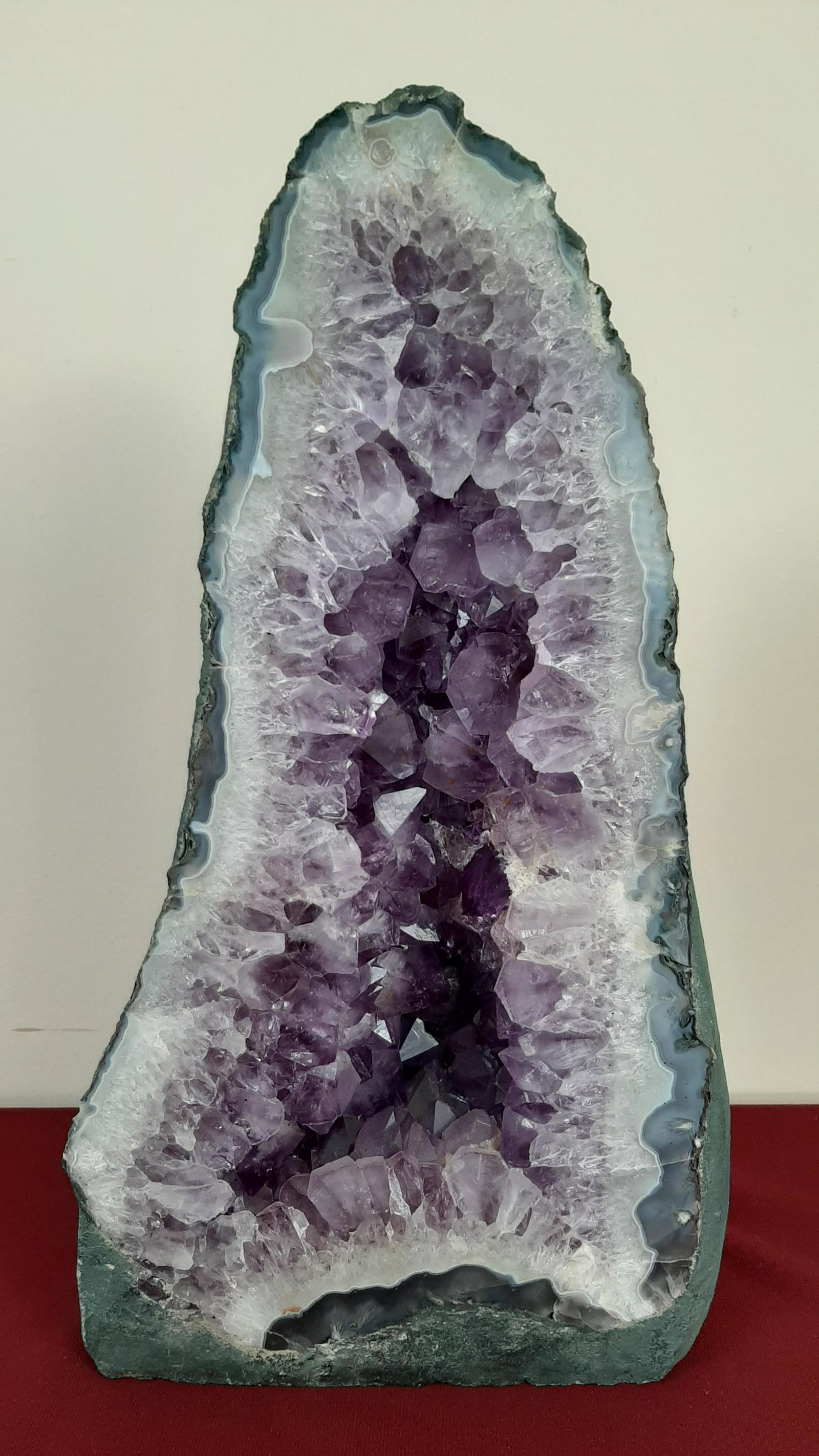 16" Amethyst Geode: 9" wide X 6" deep X 16". IMPORTANT: Before bidding, please read the terms and conditions below. When you registered for the auction you agreed to these terms and will be required to comply with them.