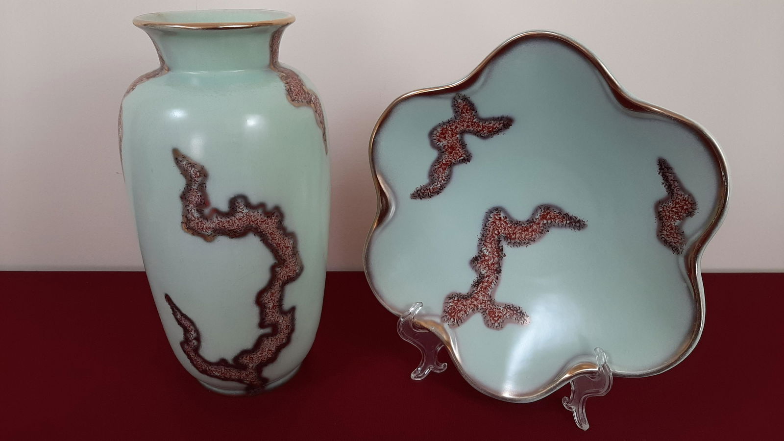 2 Pcs Vintage German Art Pottery (1 of 4)