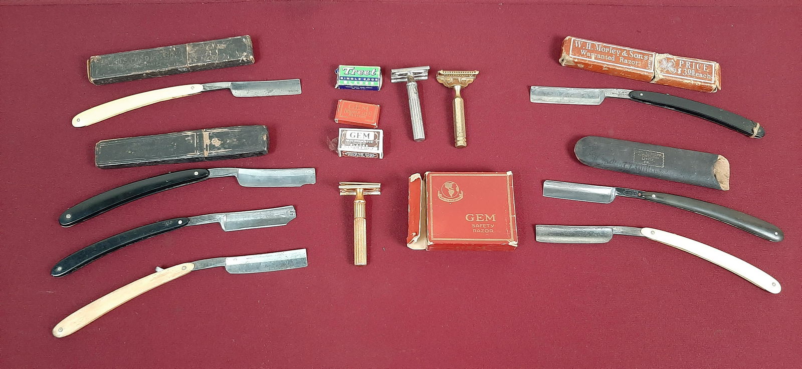 10 Vintage Razors incl. W.H. Morely & Son (1 of 8)