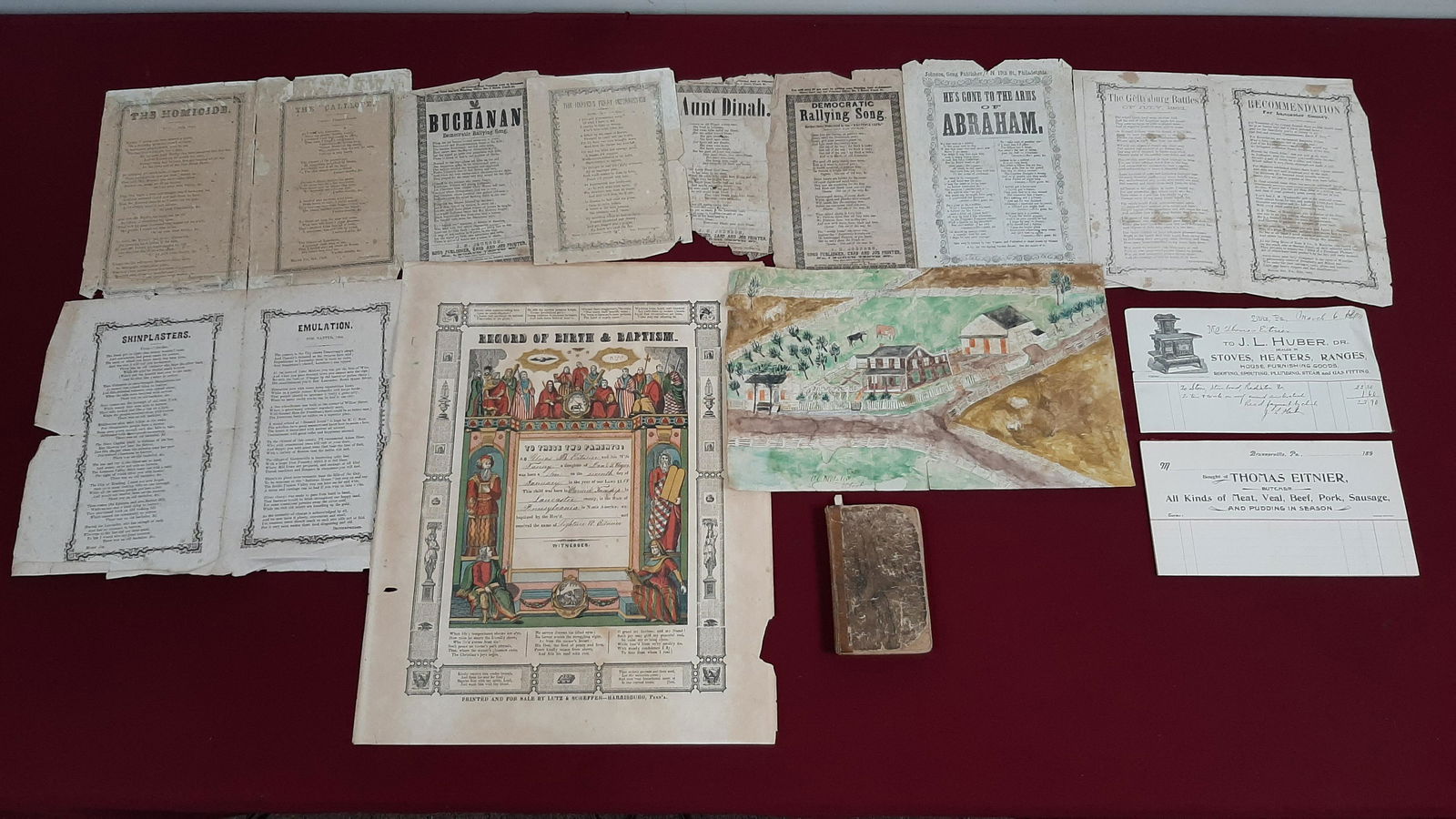 19th C. Broadsides and Harrisburg Printing (1 of 10)