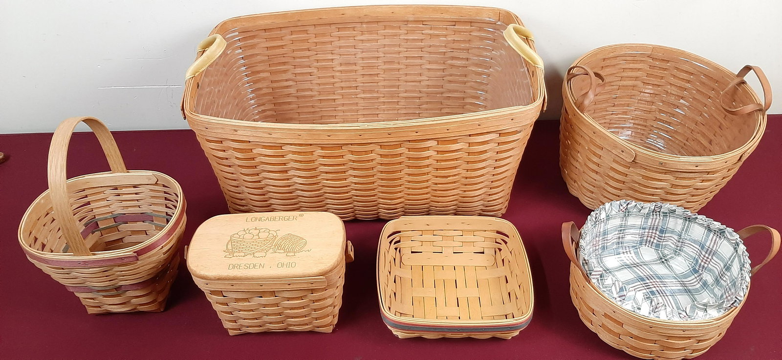6 Pcs Longaberger Baskets (1 of 1)