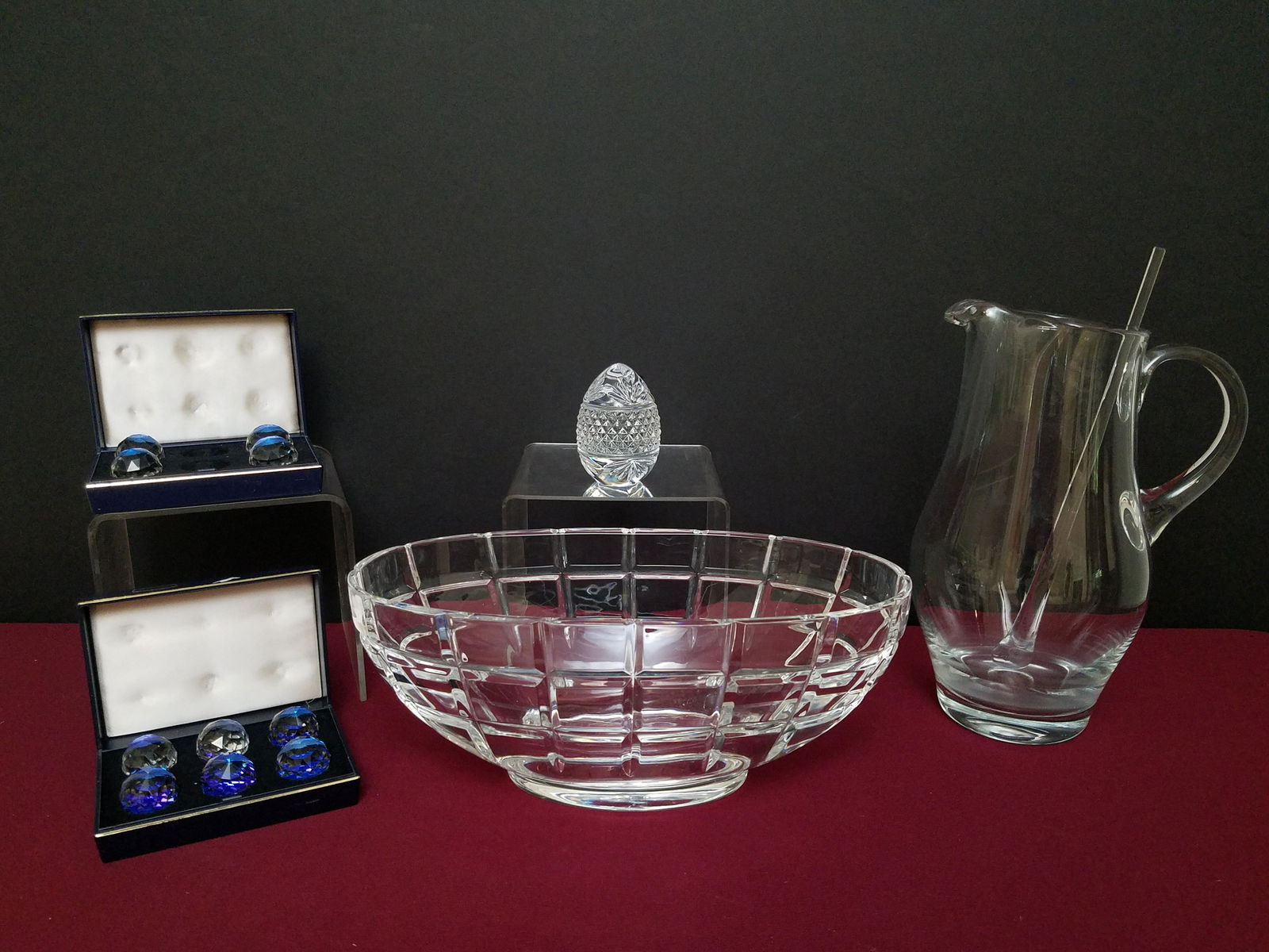 13 Pcs Glass incl Tiffany & Co Bowl (1 of 8)