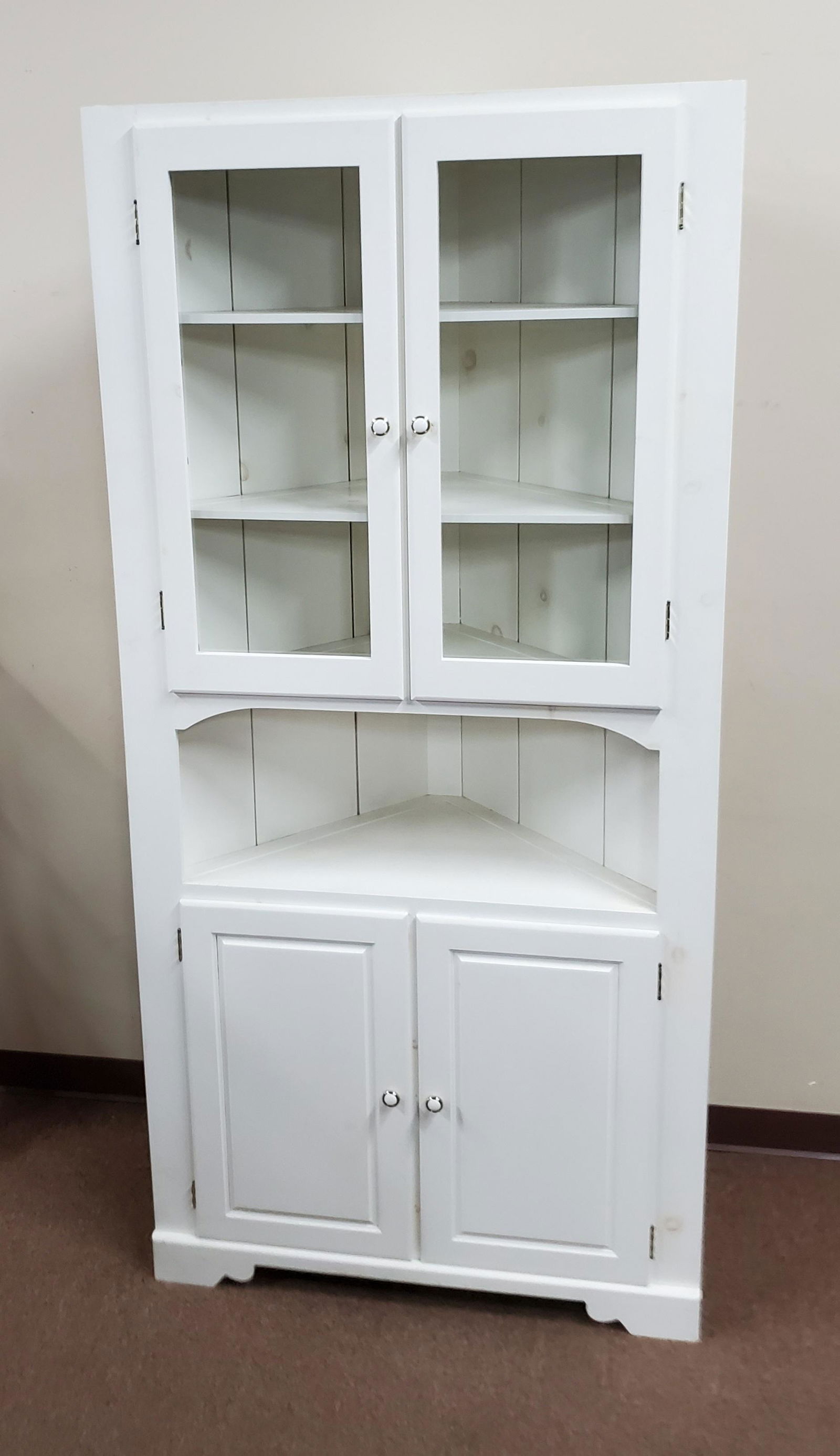White Painted Corner Cabinet (1 of 3)
