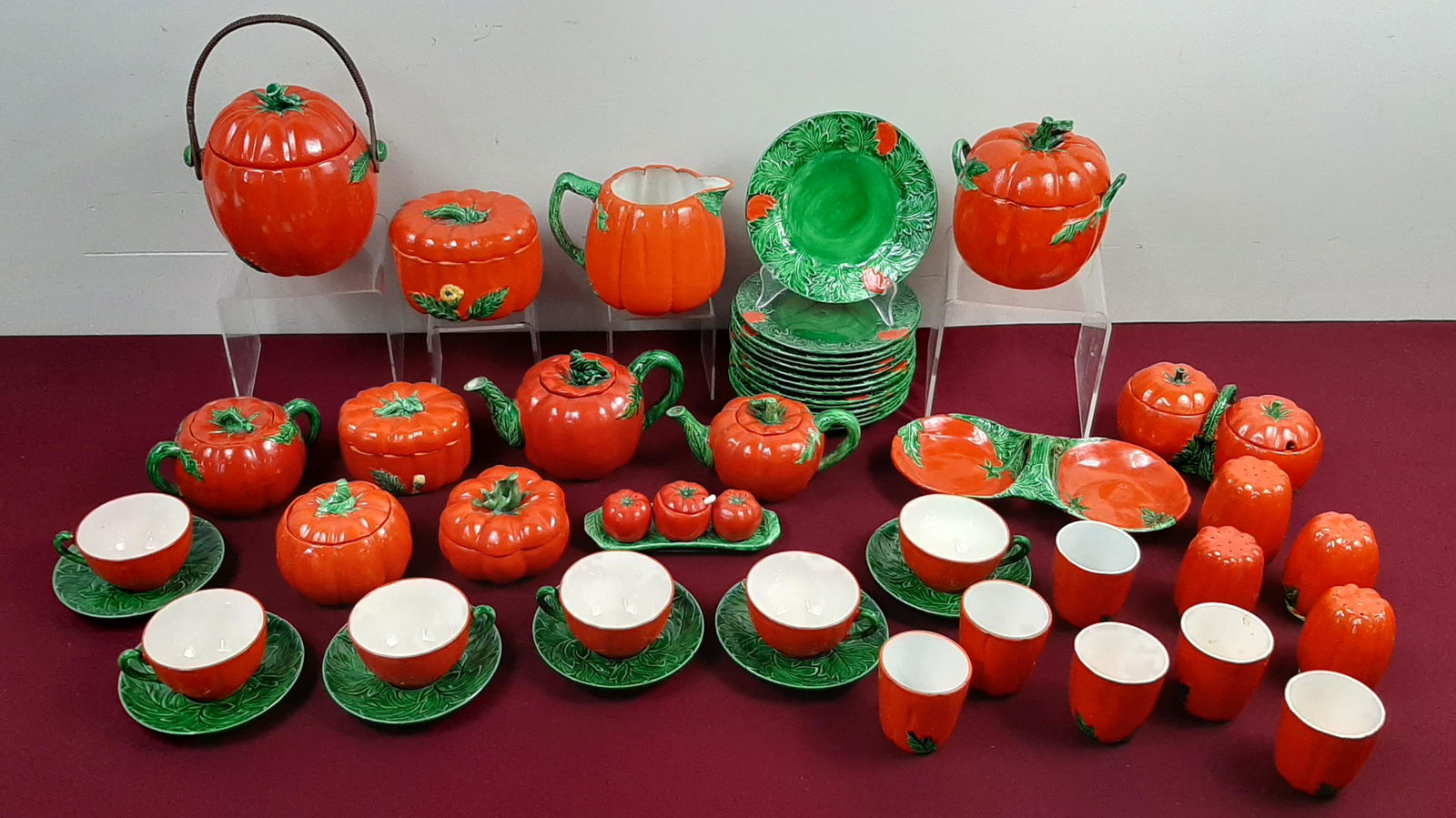 52 Pcs Tomato Dishes incl Maruhon Ware (1 of 9)
