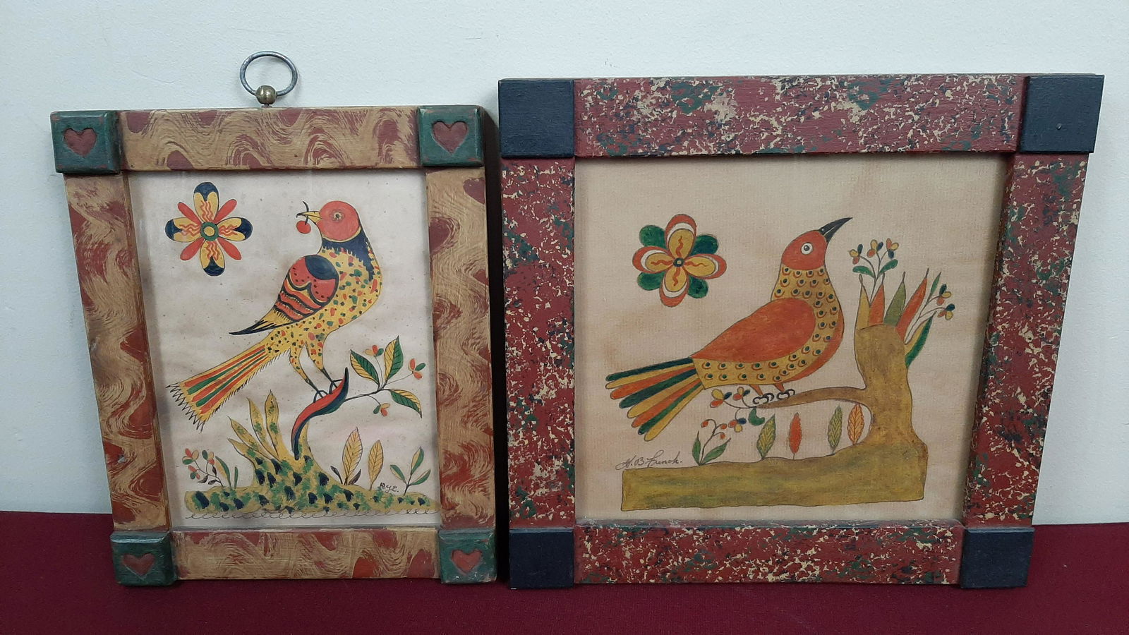 2 PA German Style Watercolors incl David Y Ellinger (1 of 3)