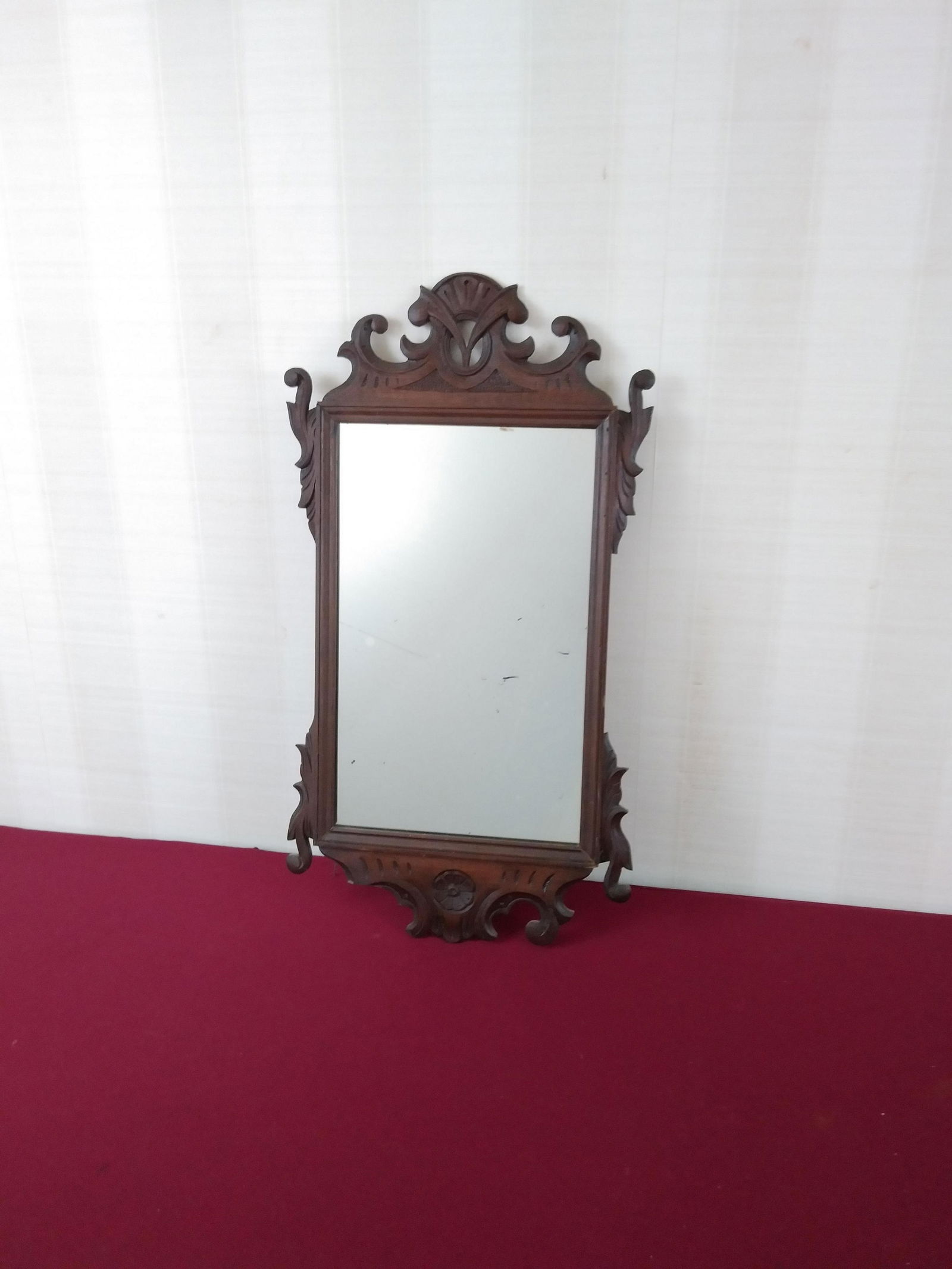 Black Forest Style Carved Wall Mirror (1 of 3)