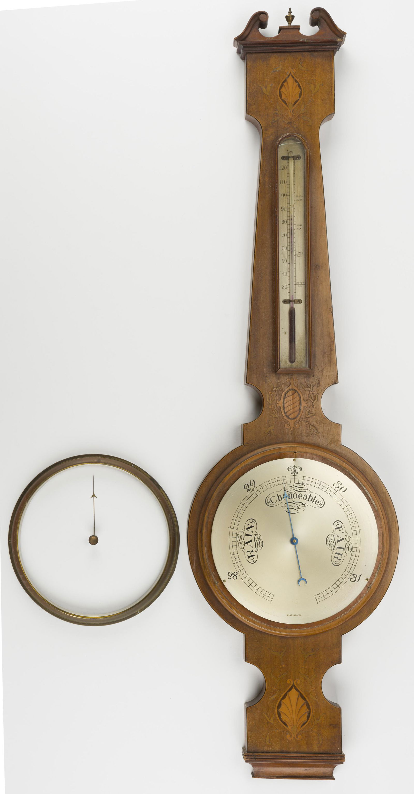 Vintage Inlaid Banjo Barometer (1 of 3)
