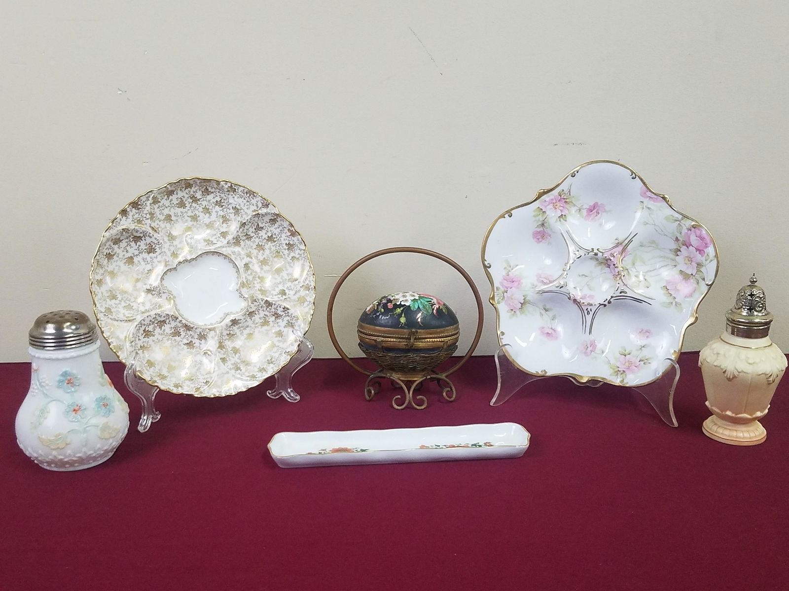 6 Pcs incl Oyster Plates and Sugar Caster (1 of 9)