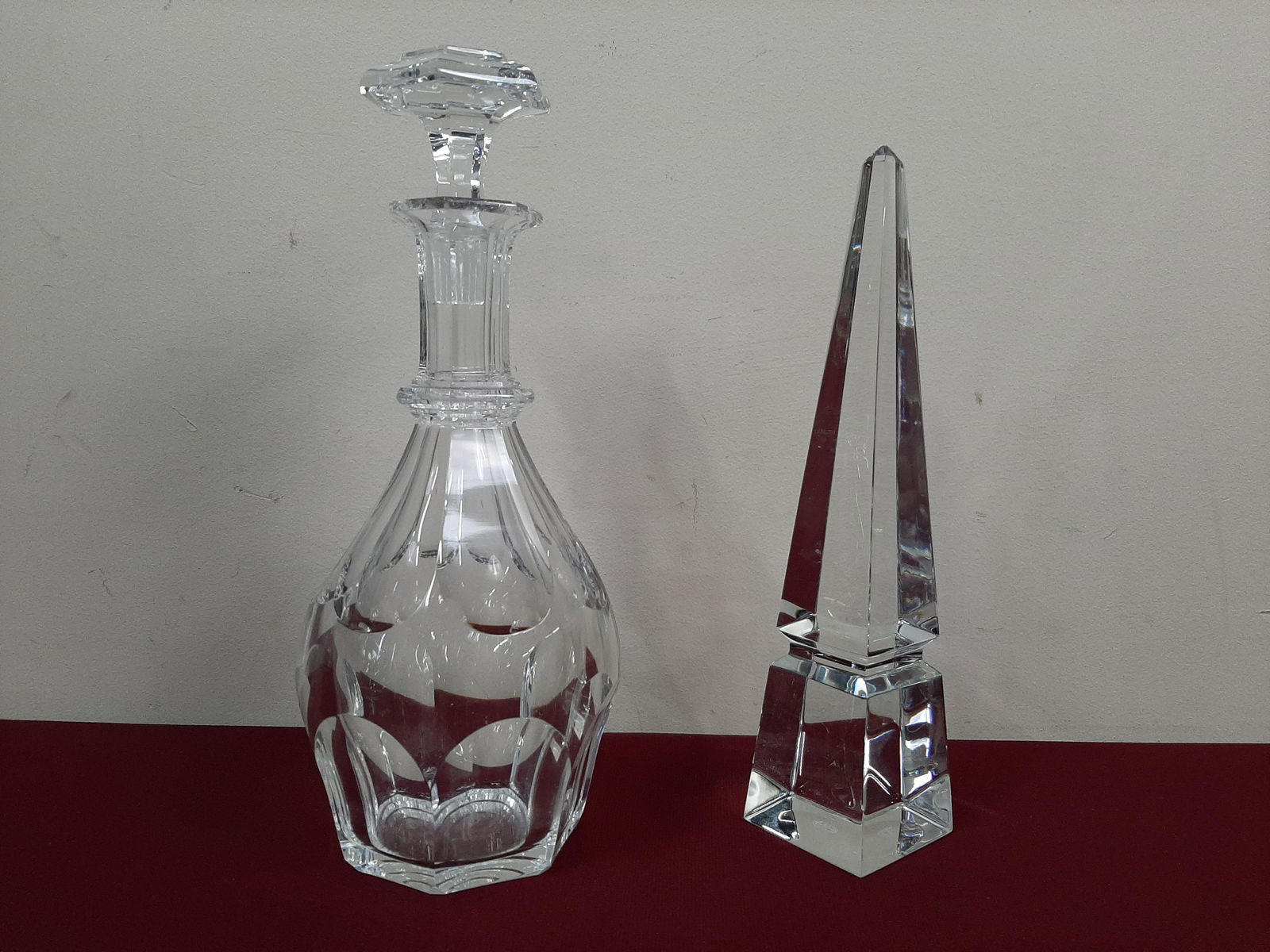 Baccarat Obelisk and Decanter (1 of 2)