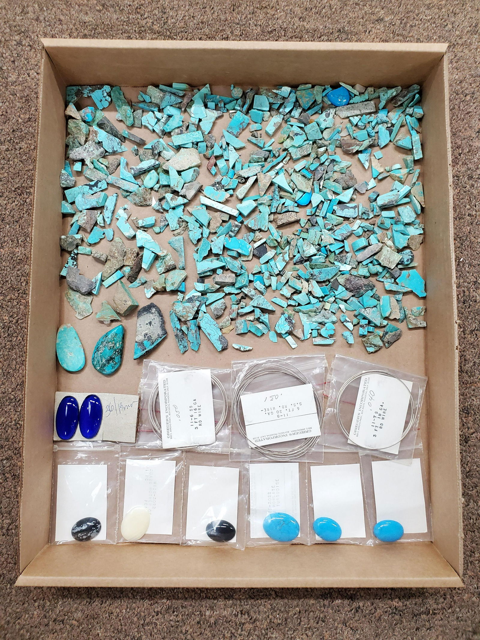 Loose Semi-Precious Stones & Sterling Wire (1 of 1)