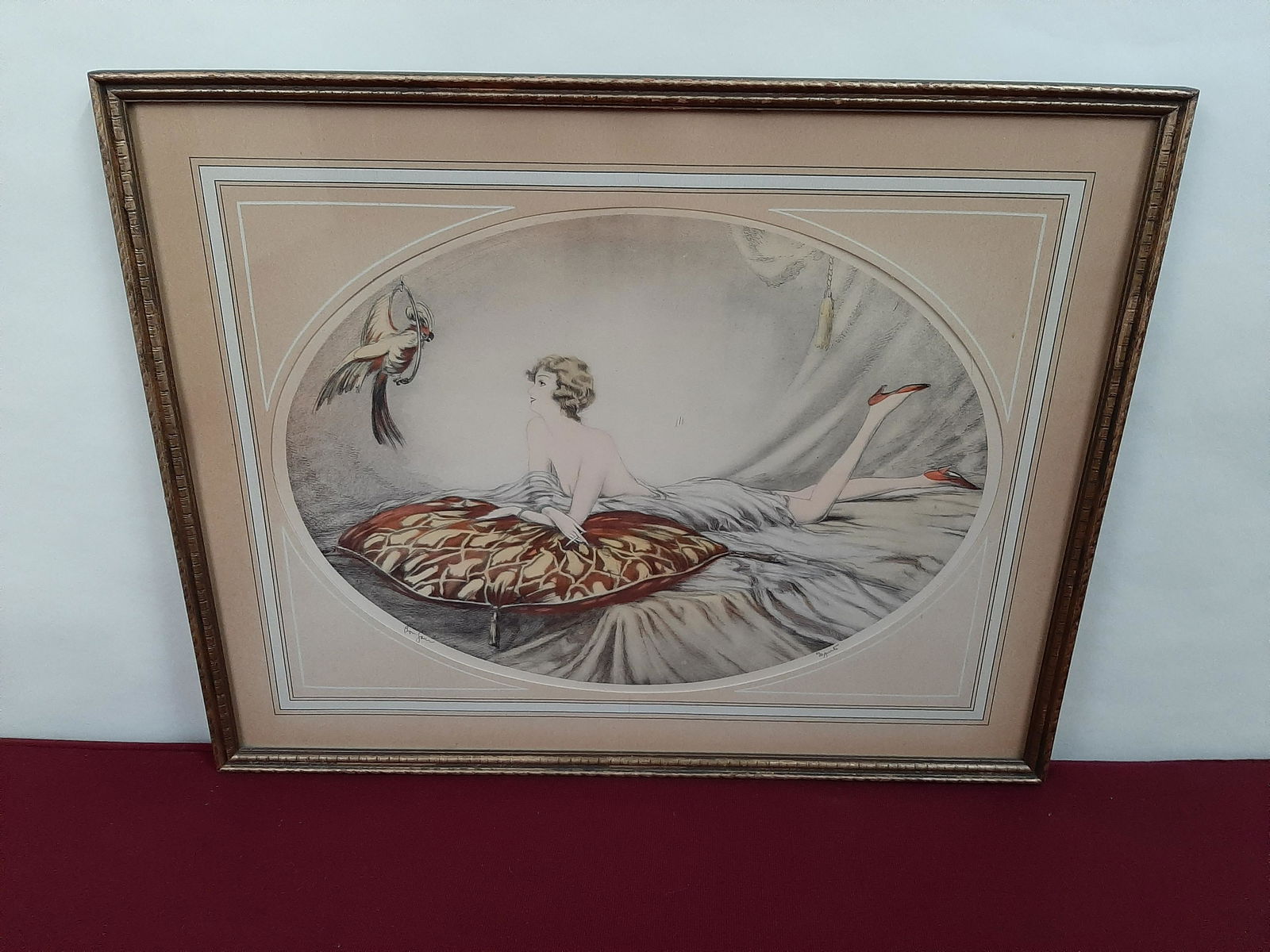 Signed Vintage Art Deco Print (1 of 4)