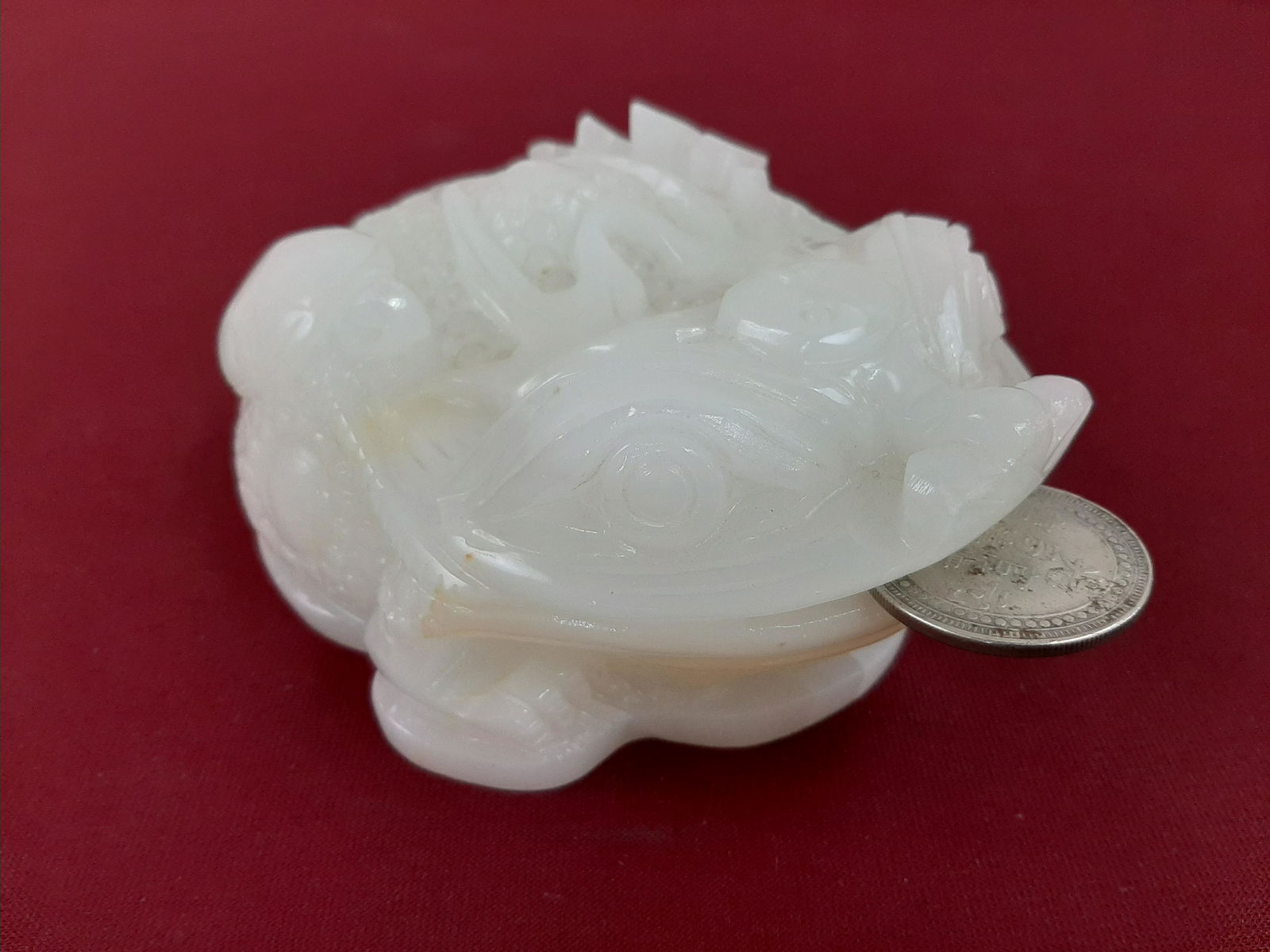 White Jade Fortune Frog (1 of 5)