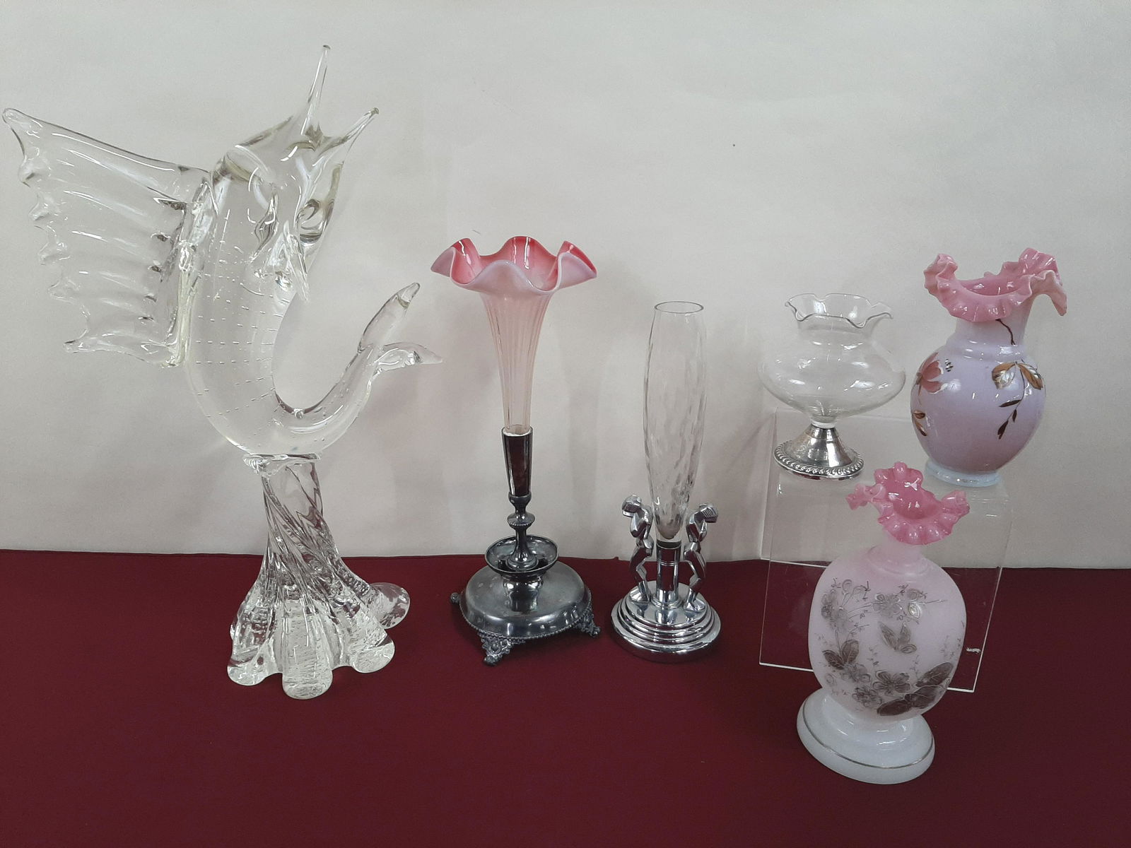 6 Pcs Art Glass incl Sterling Weighted (1 of 11)