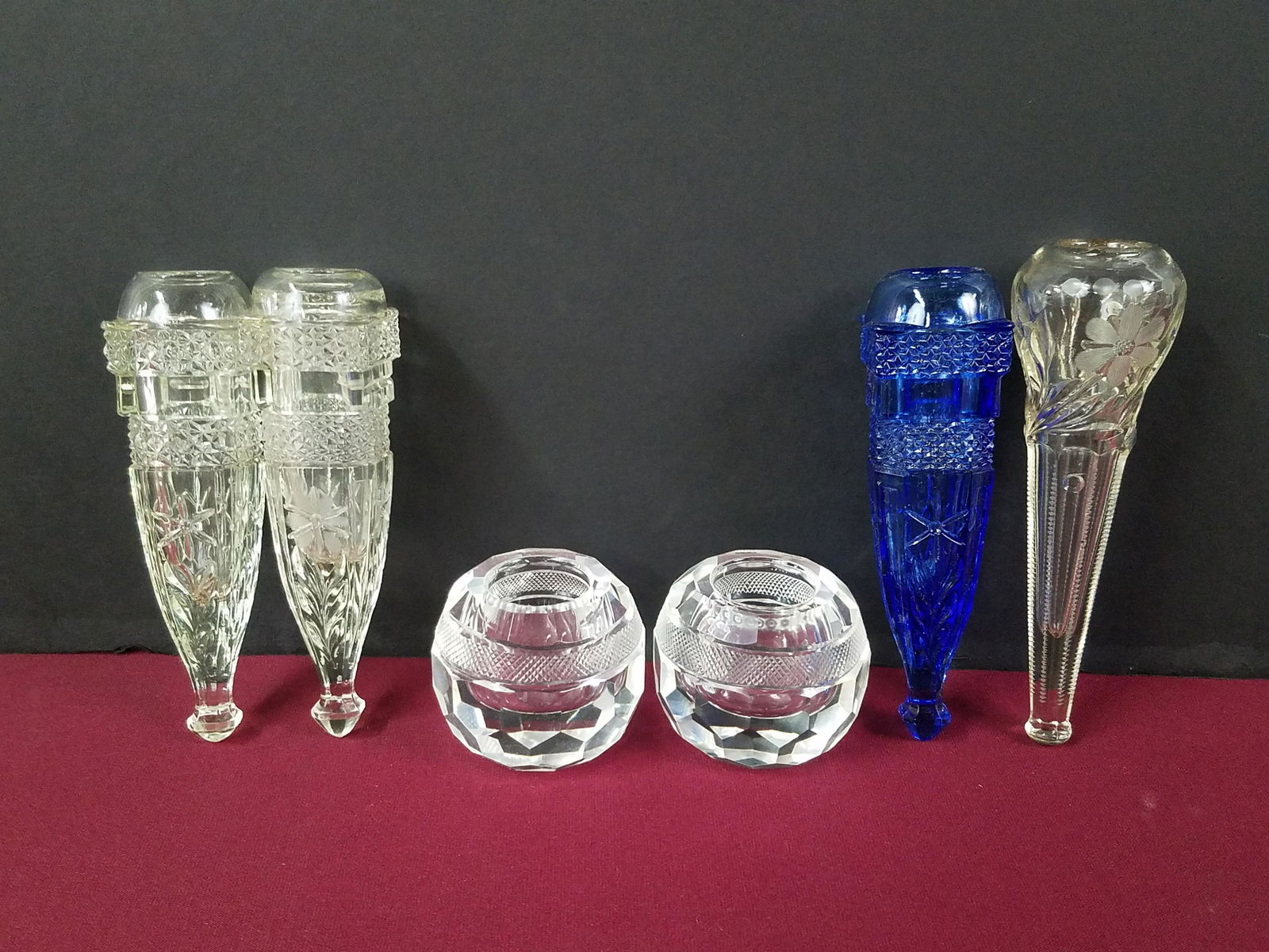6 Pcs Glassware incl Car Vases (1 of 1)