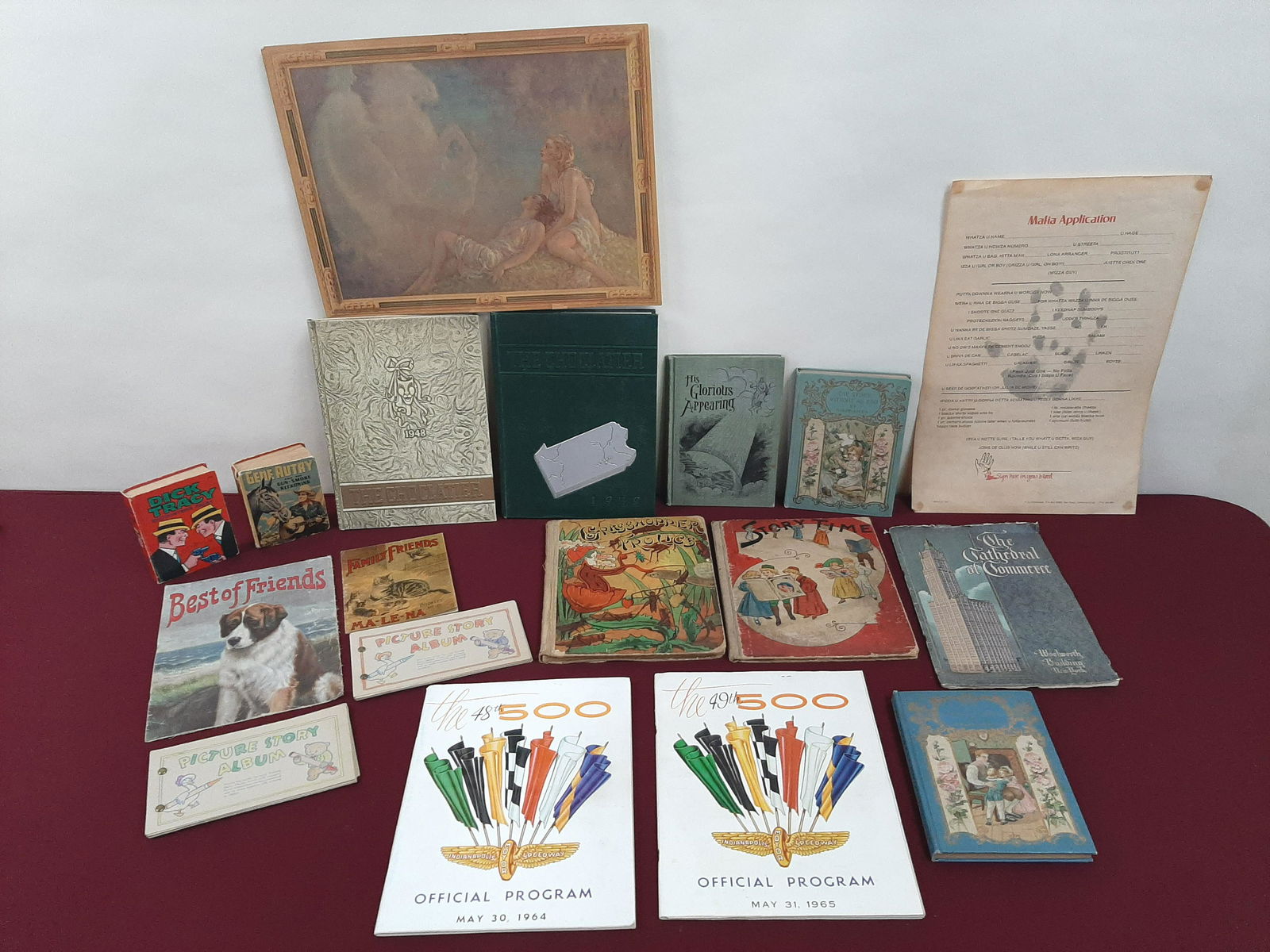 18 Vintage Books and Prints (1 of 6)