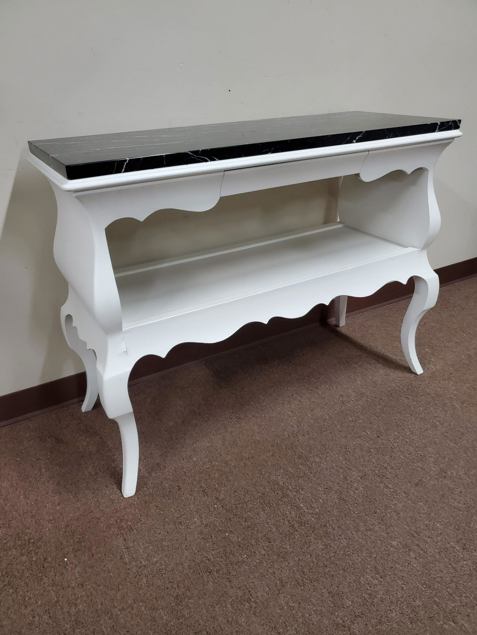 Marble Top Hall Table (1 of 3)