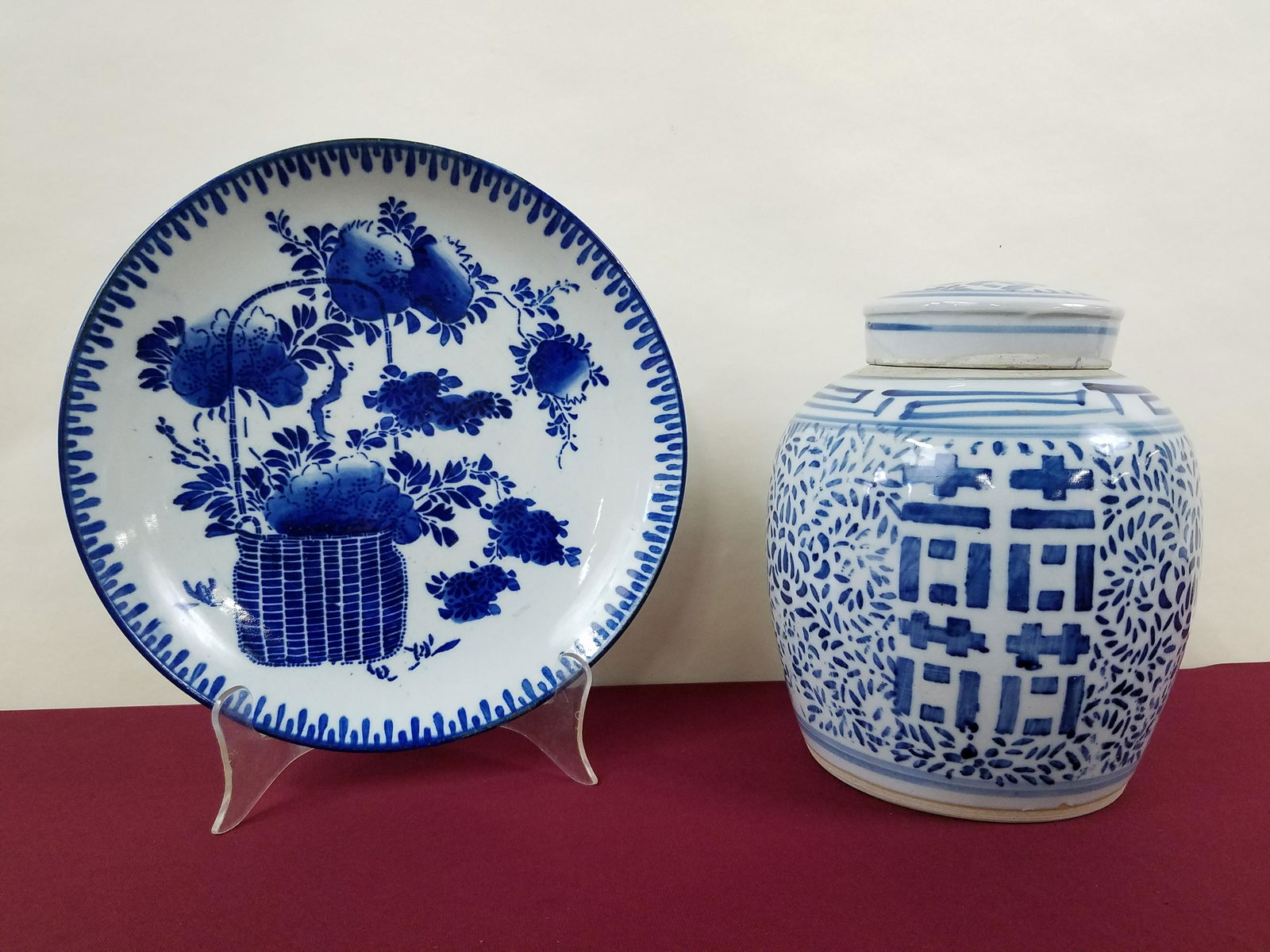 2 Asian Ceramics incl Ginger Jar (1 of 5)
