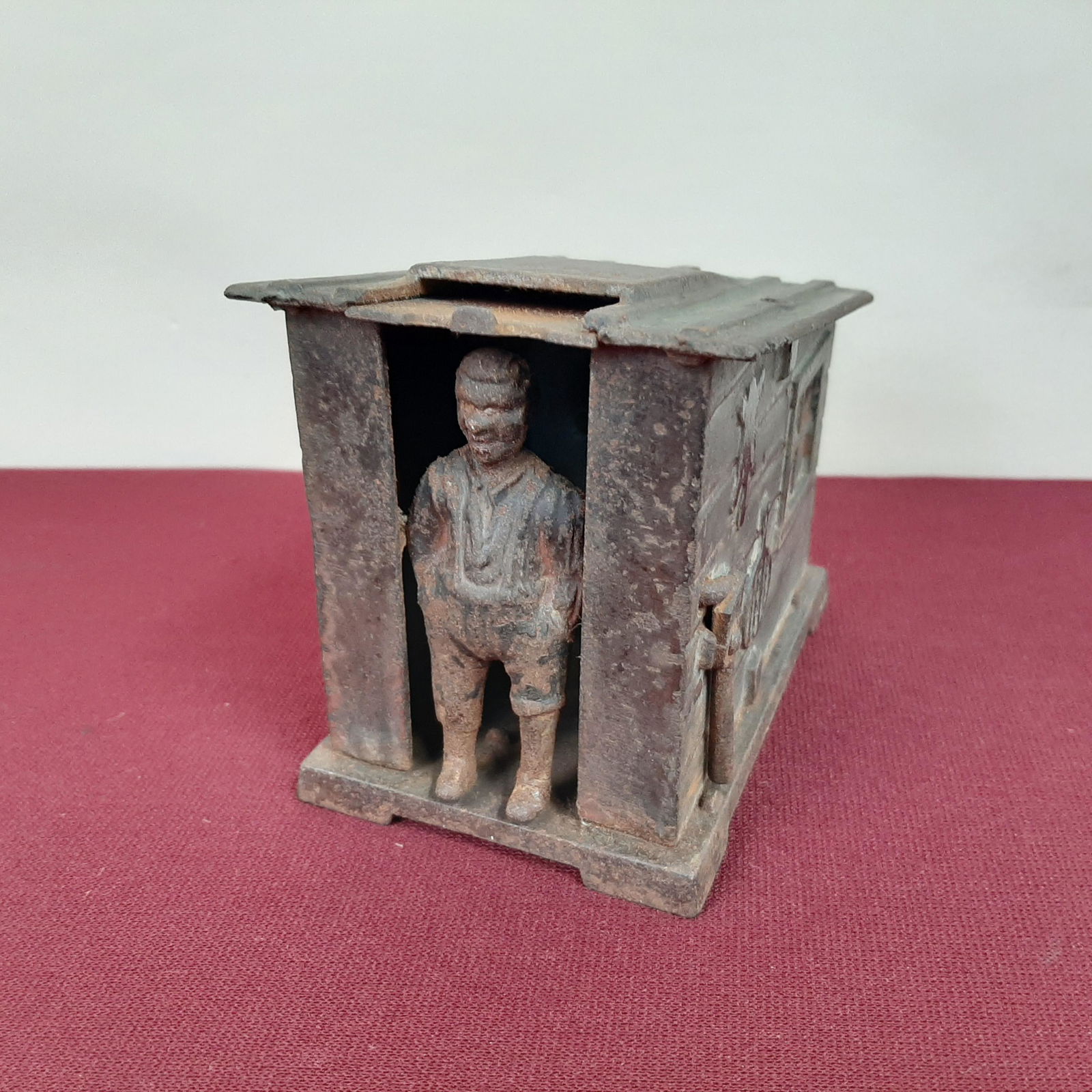 J. & E. Stevens Cabin Mechanical Bank (1 of 5)