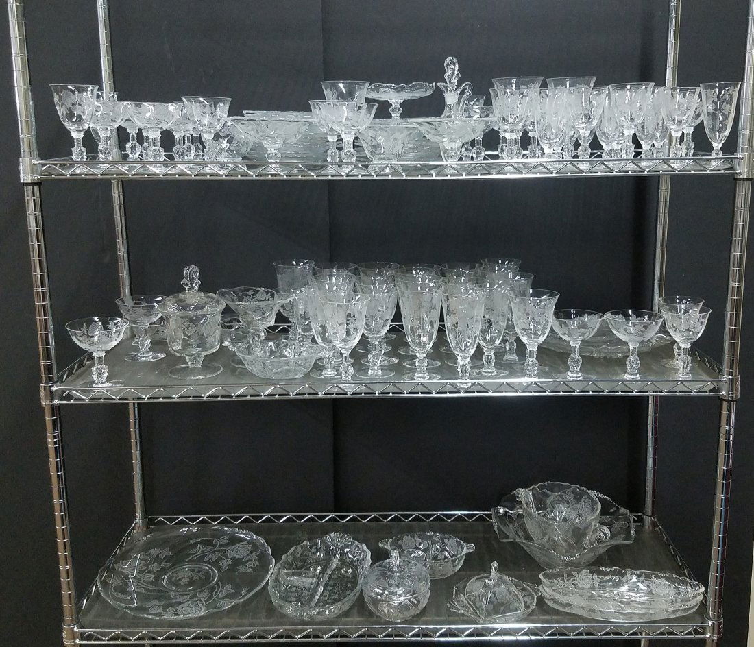 114 Pcs Heisey Rose Dinnerware (1 of 4)