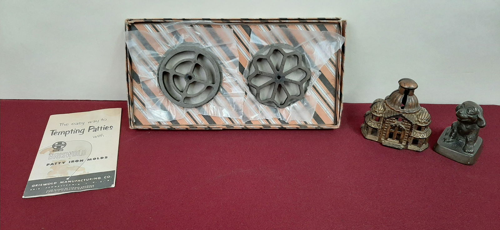 3 Pcs incl. Griswold Patty Molds (1 of 7)