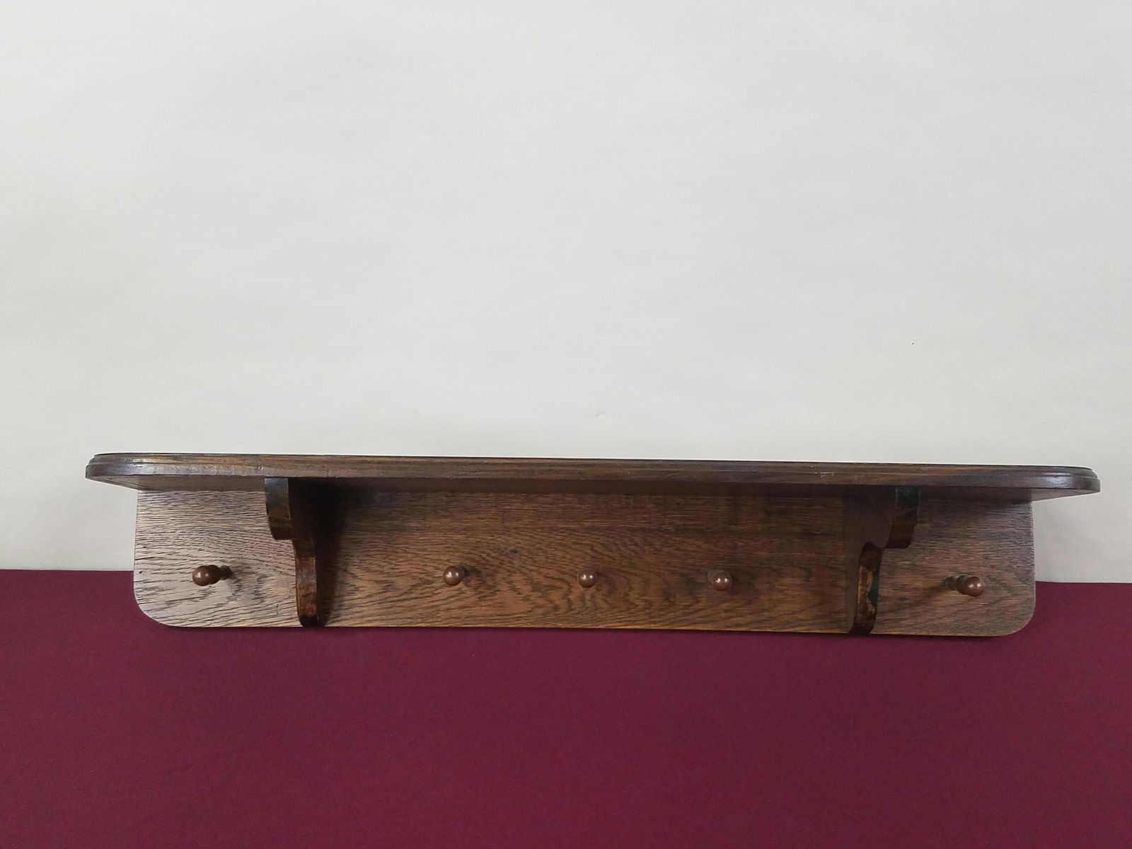 Wall Shelf with Hooks (1 of 2)
