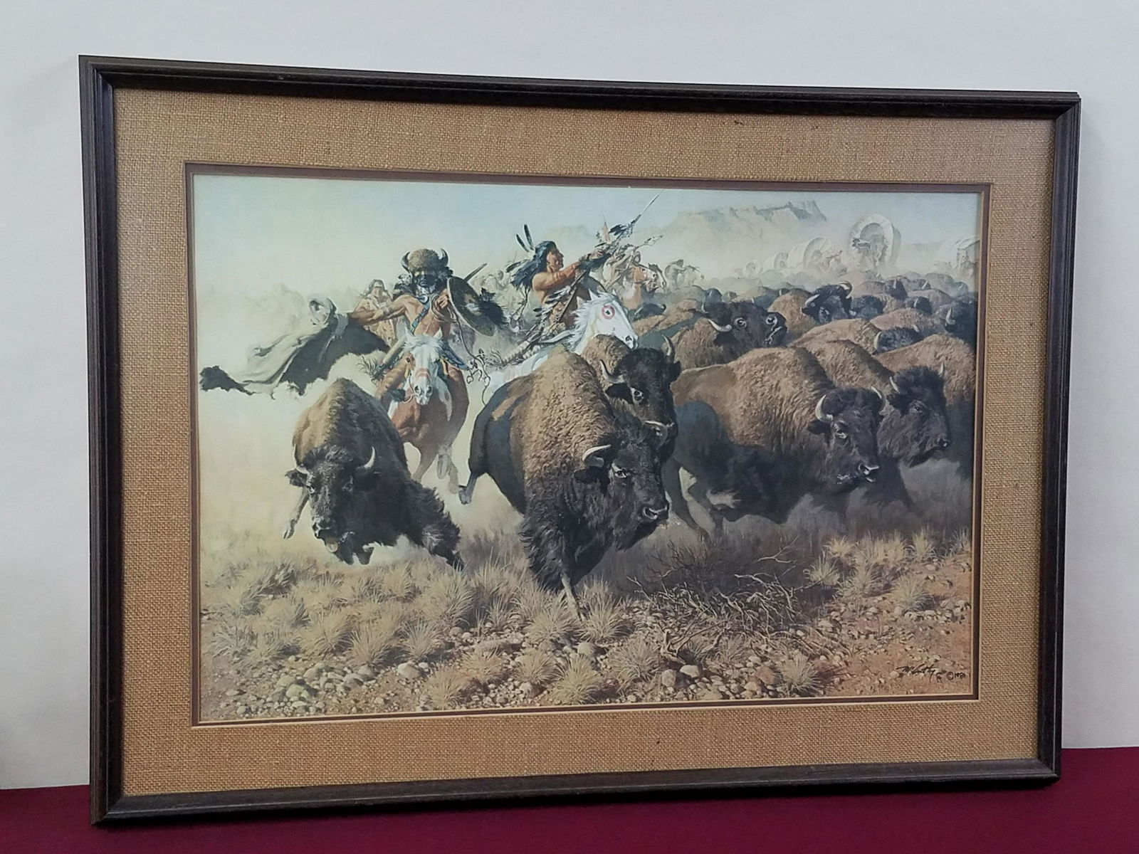Frank McCarthy "Attack on the Wagon Train" Print (1 of 3)