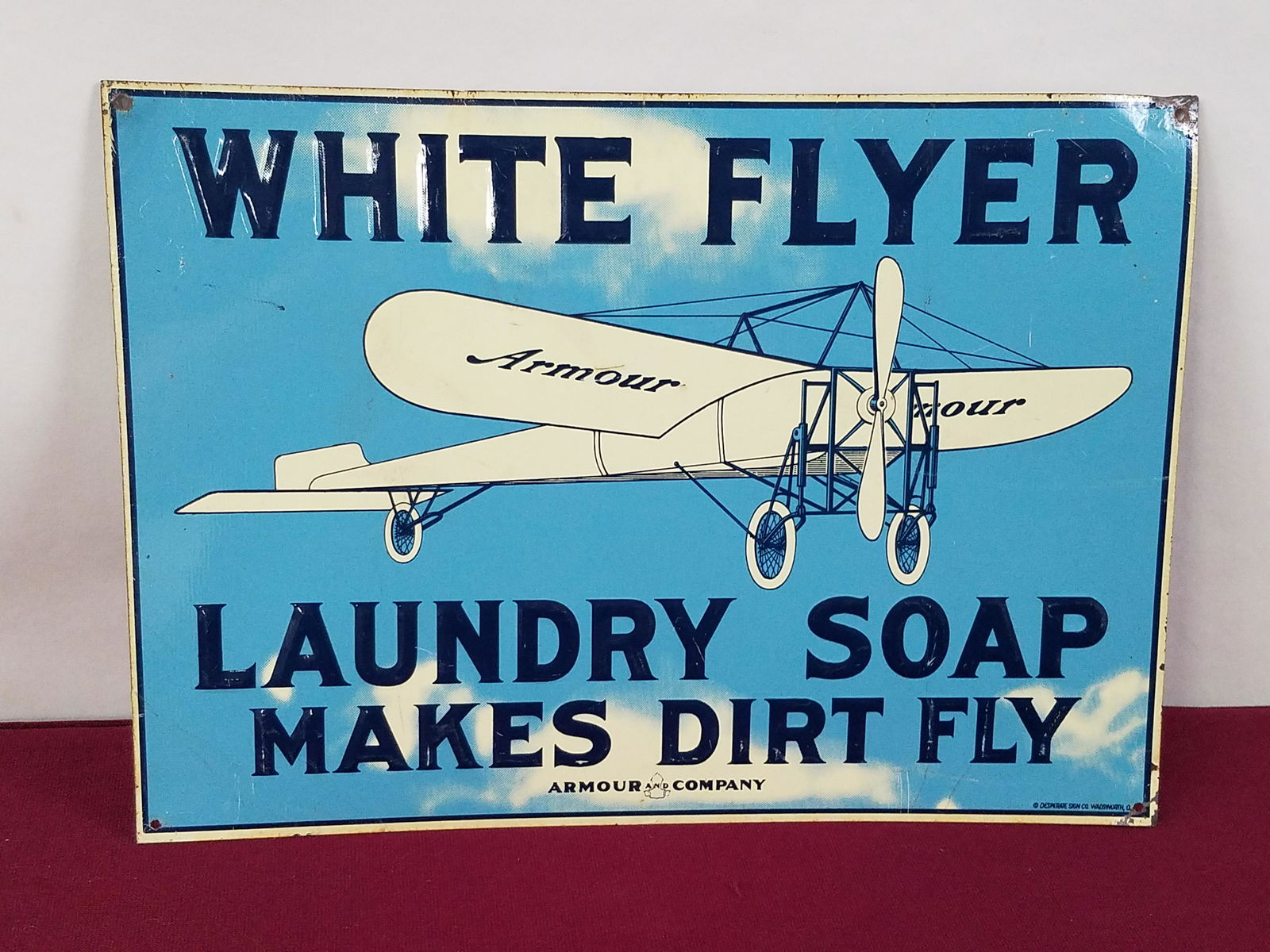 White Flyer Laundry Soap Advertising Sign (1 of 3)
