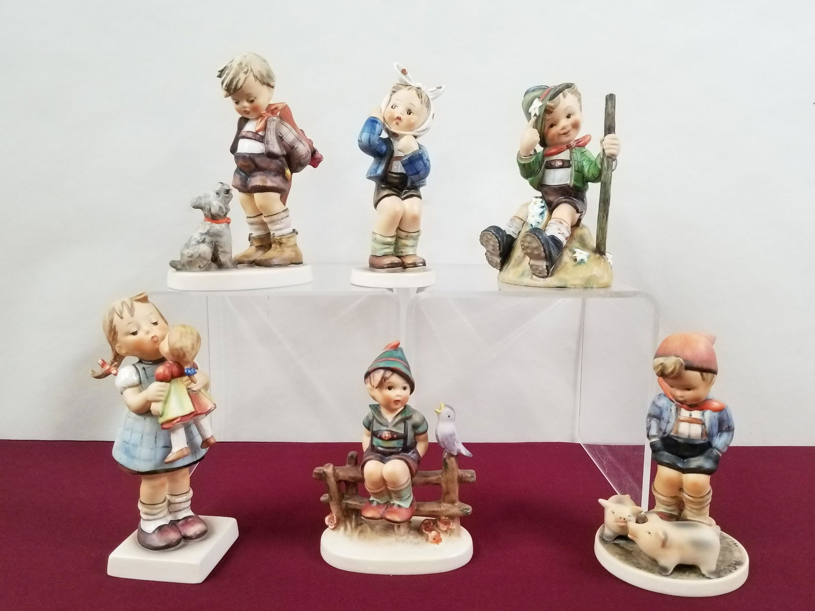 6 Hummel Figurines incl Boy with Toothache (1 of 10)