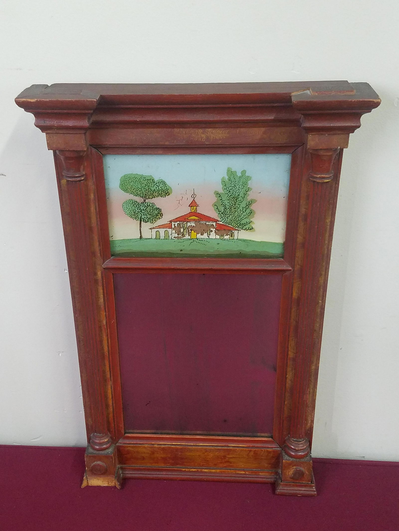 Reverse Glass Painted Mirror (1 of 4)