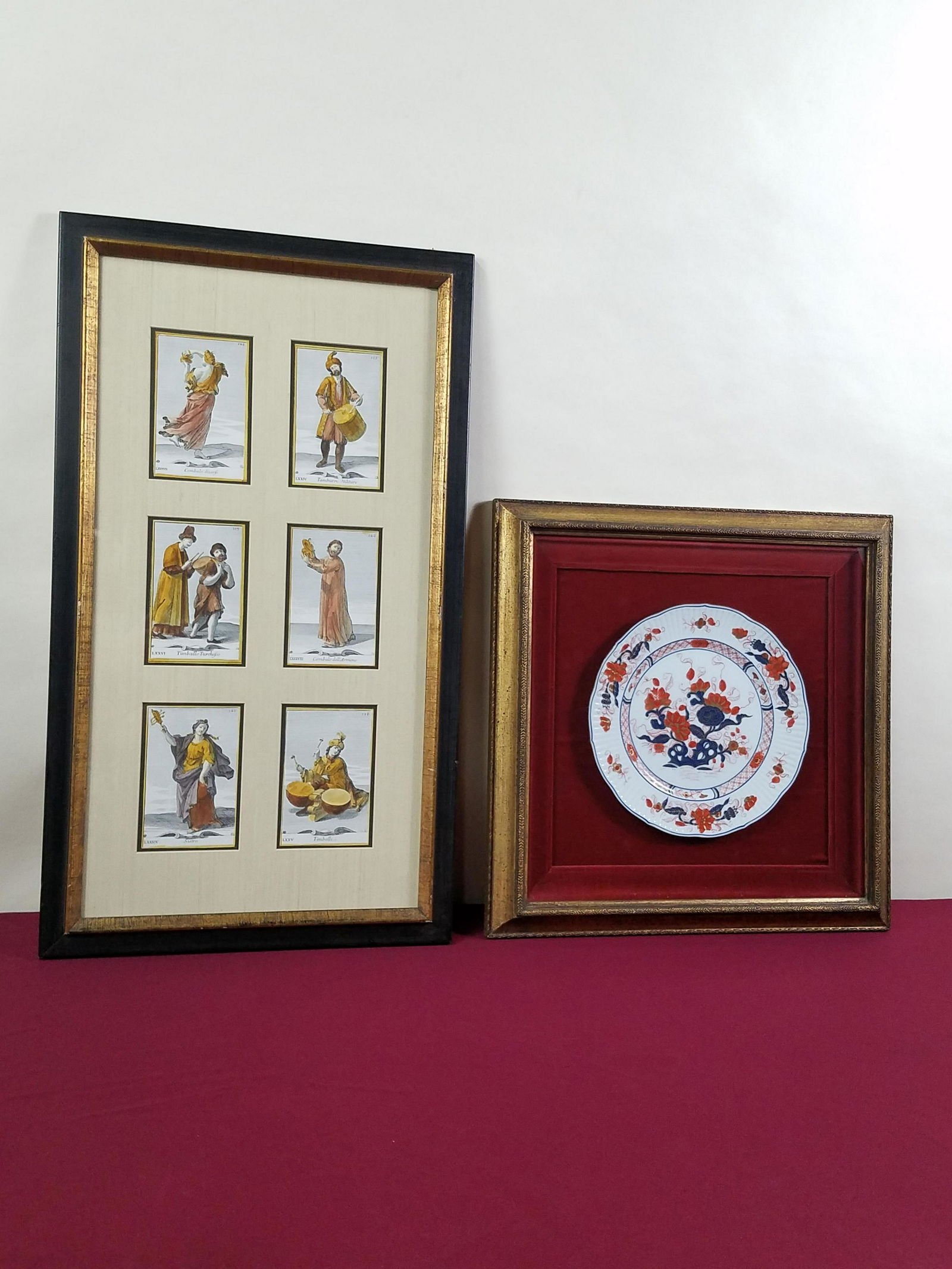 Musician Print and Imari Plate Framed (1 of 10)