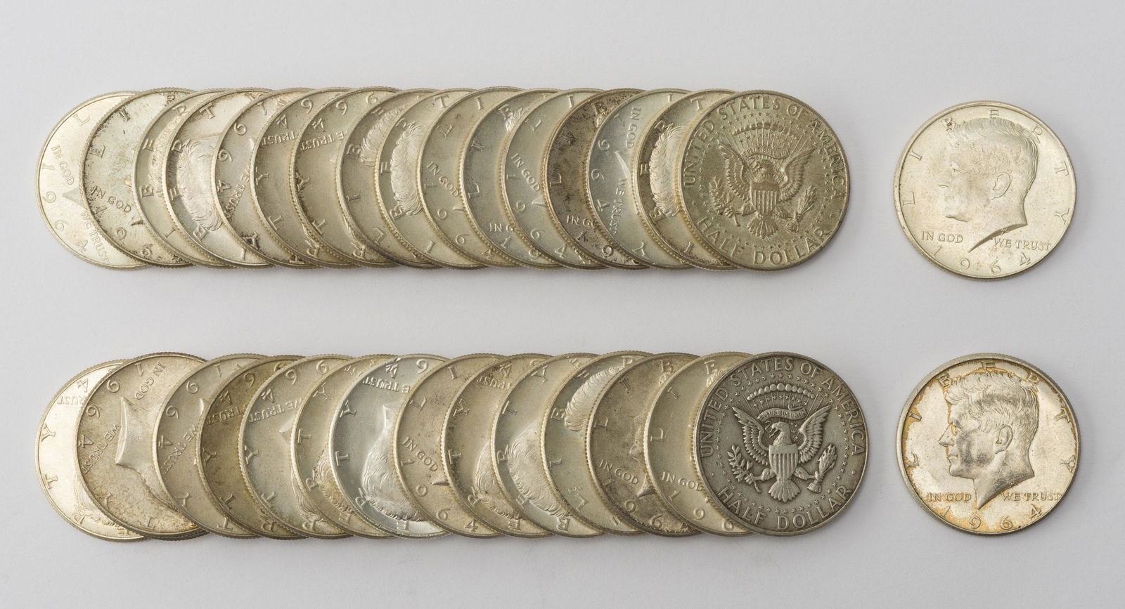 33 Silver Half Dollars (1964) (1 of 1)