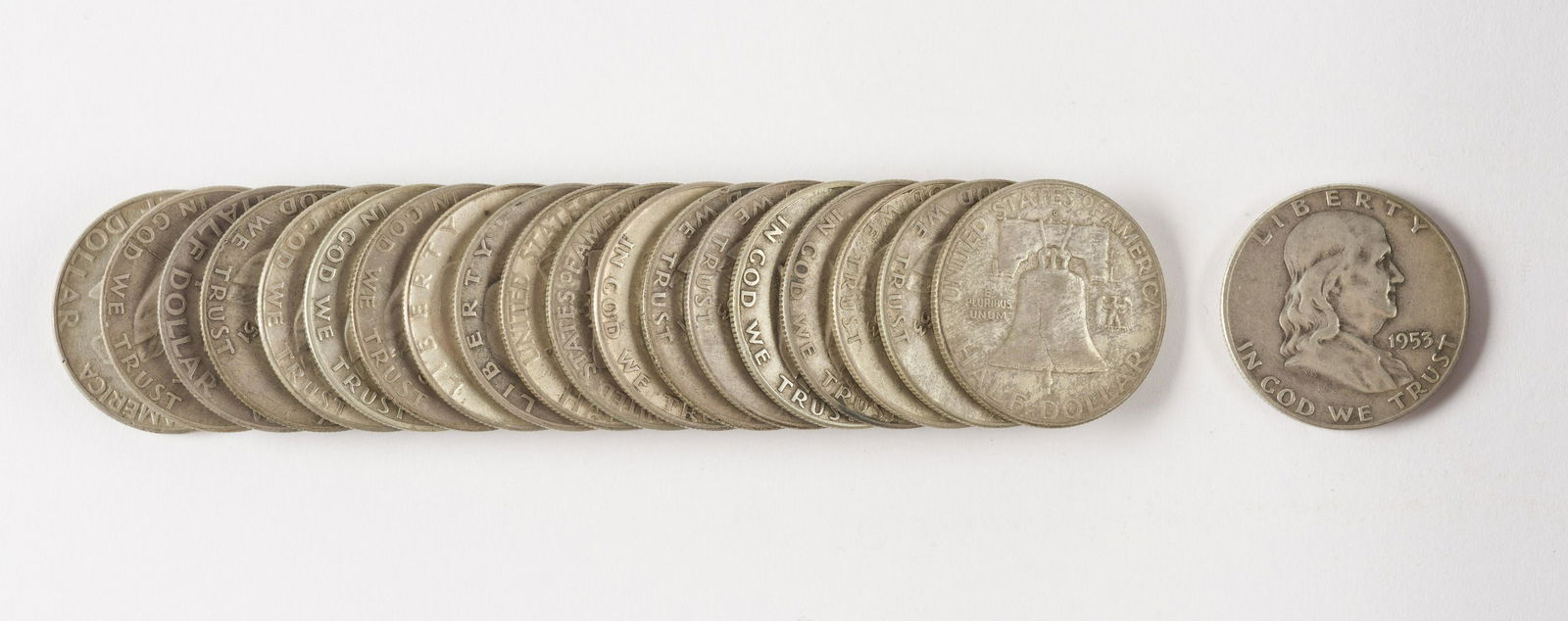 20 Franklin Half Dollars (1951-1954) (1 of 1)